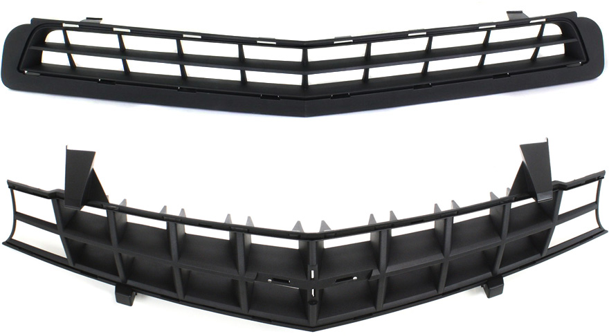 AM CAMARO 10-13 GRILLE 2 pc Kit with Bumper Grille SKU KIT 032218-02 Partslink GM1200620 GM1036125 OEM 92243533-92228228