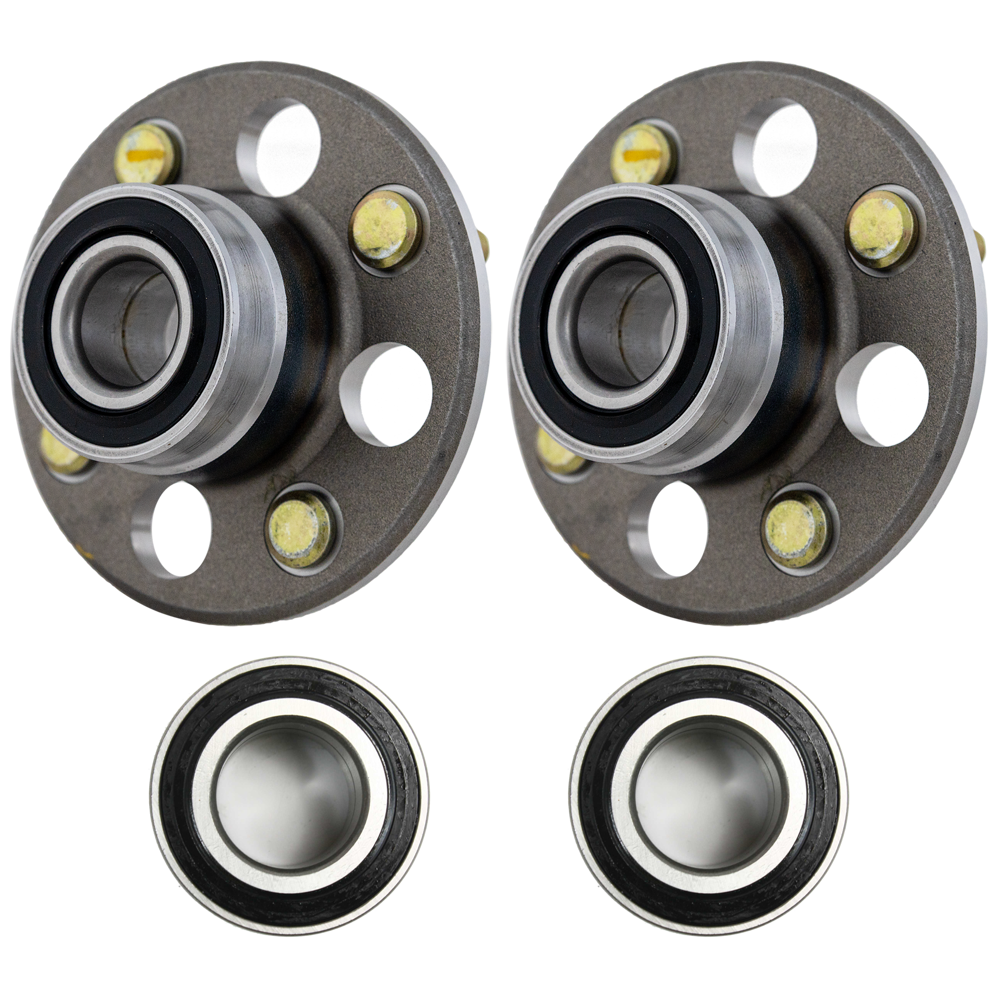 AM CIVIC 92-00 CIVIC DEL SOL 93-97 FRONT AND REAR HUB ASSEMBLY RH=LH 4 pc kit 4 Studs FWD with�Wheel�Bearing SKU KIT 032224-08