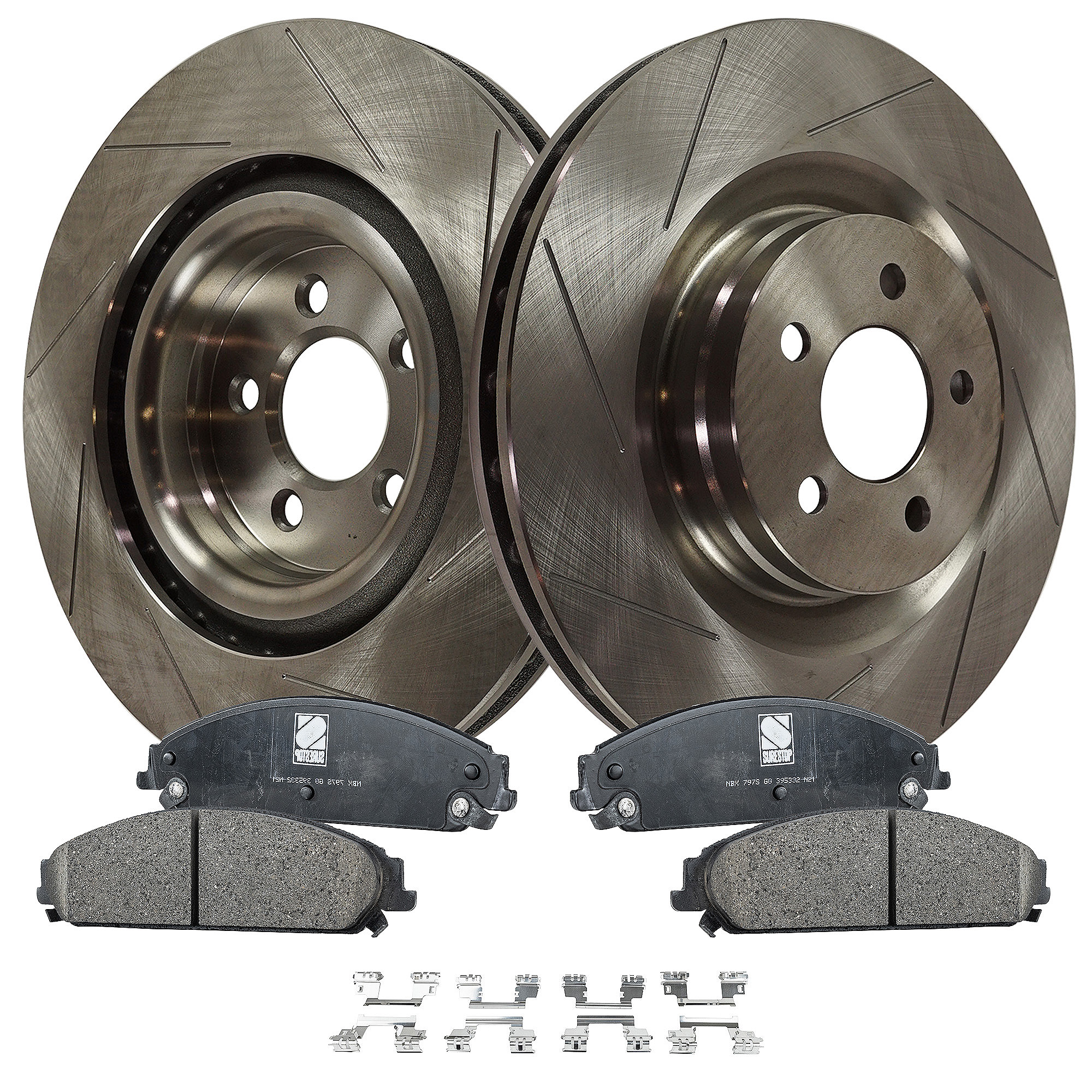AM CHARGER 16-16 CHRYSLER 300-17-20 FRONT BRAKE DISC AND PAD KIT 4 pc Kit SKU KIT 032323-04 OEM 43149-53029-53053-900426-60039