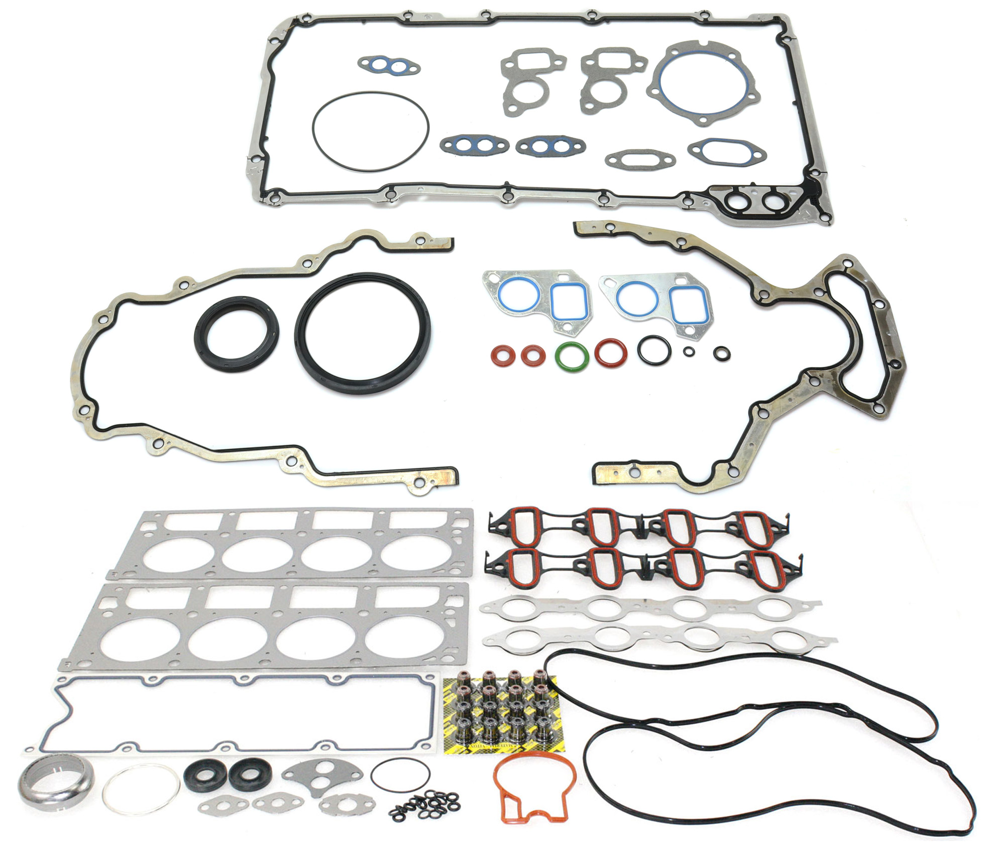 AM SILVERADO SIERRA 1500-02-07 EXPRESS SAVANA VAN 04-08 ENGINE GASKET SET 2 pc kit w Cylinder Head Gasket Engine Conversion Gasket Set SKU KIT 032415-03