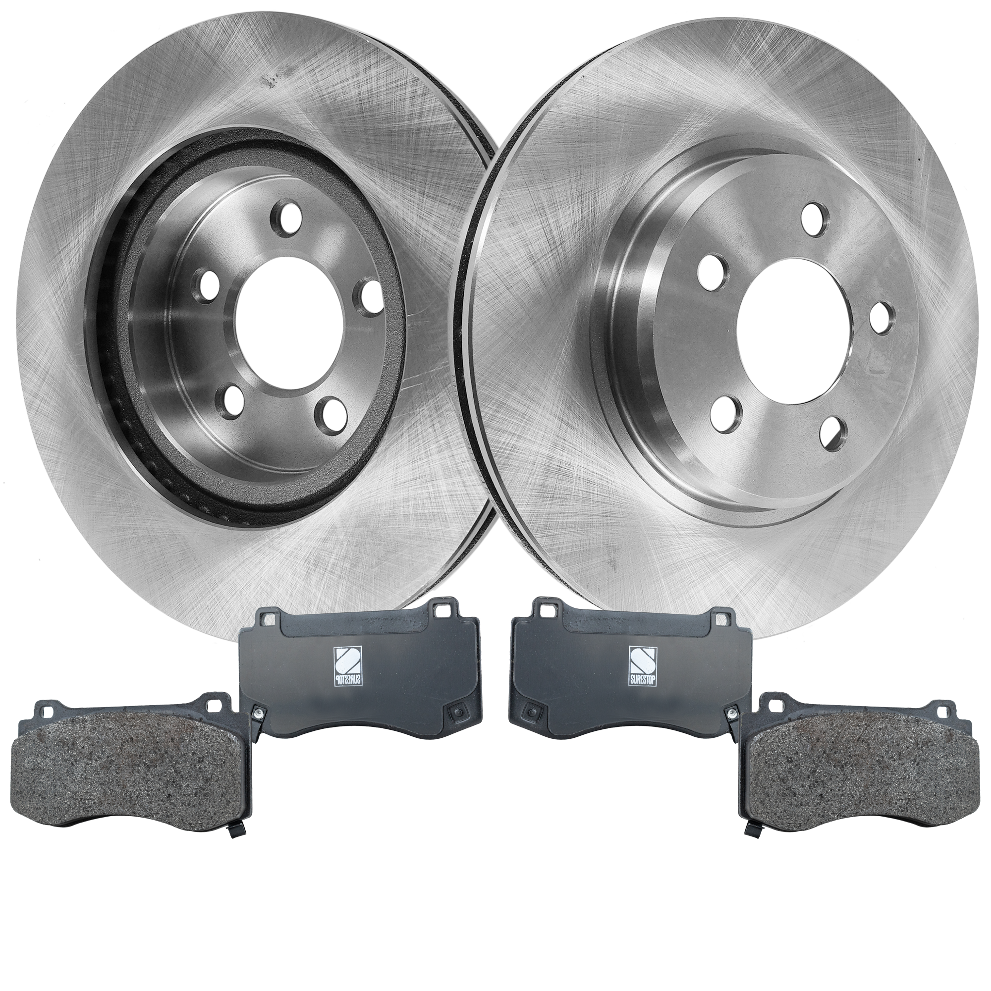 AM CHARGER 08-08 FRONT BRAKE DISC AND PAD KIT 2 Wheel Set SKU KIT 032523-04 OEM 4779196AD 4779196AE 4779196AF