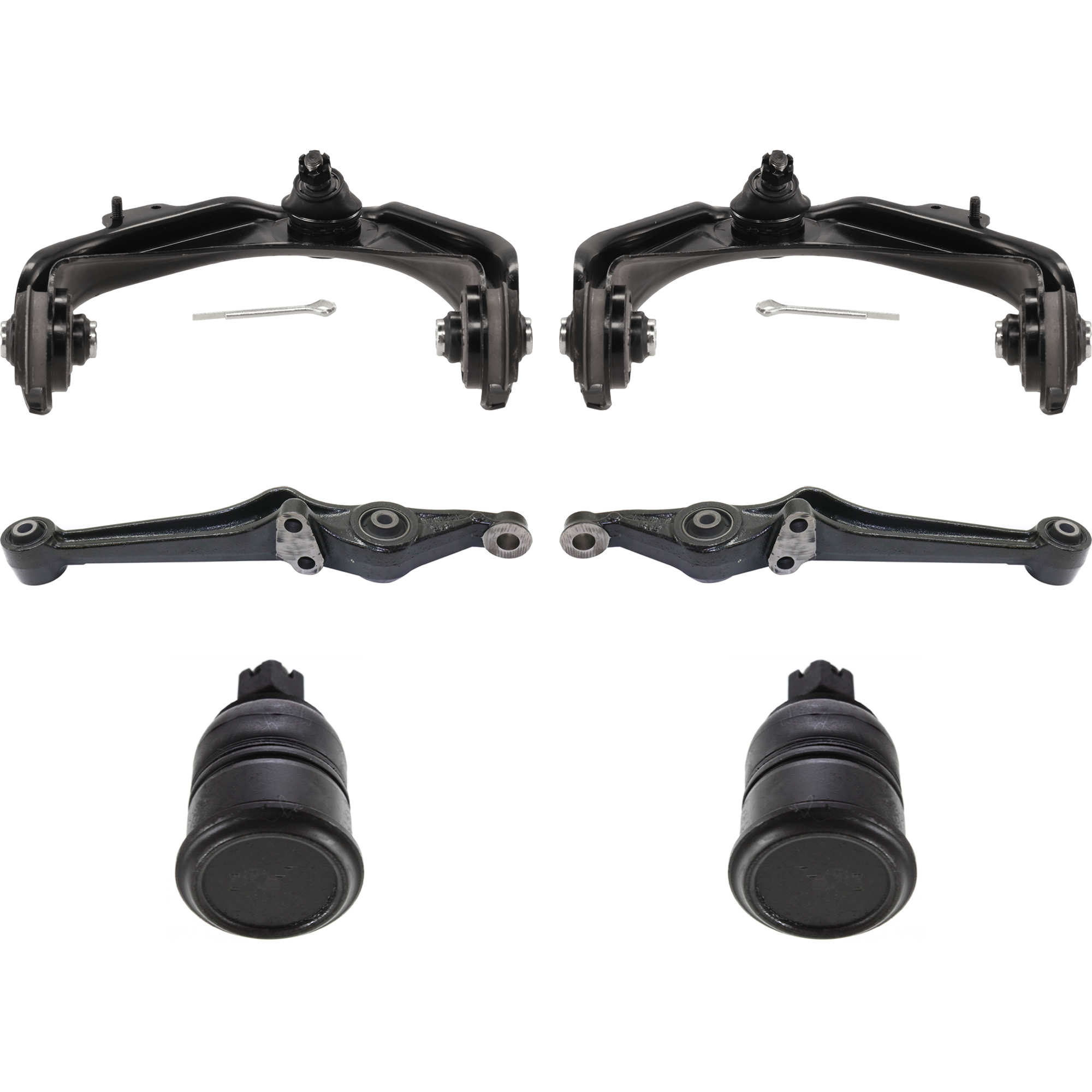AM ACCORD 98-02 TL 99-03 FRONT CONTROL ARM KIT RH AND LH Upper and Lower Front Lower w o ball joint s Upper w ball joint s 6 pc Kit with Ball Joint SKU KIT 032614-06 OEM 104170-254006-1014102-2601353