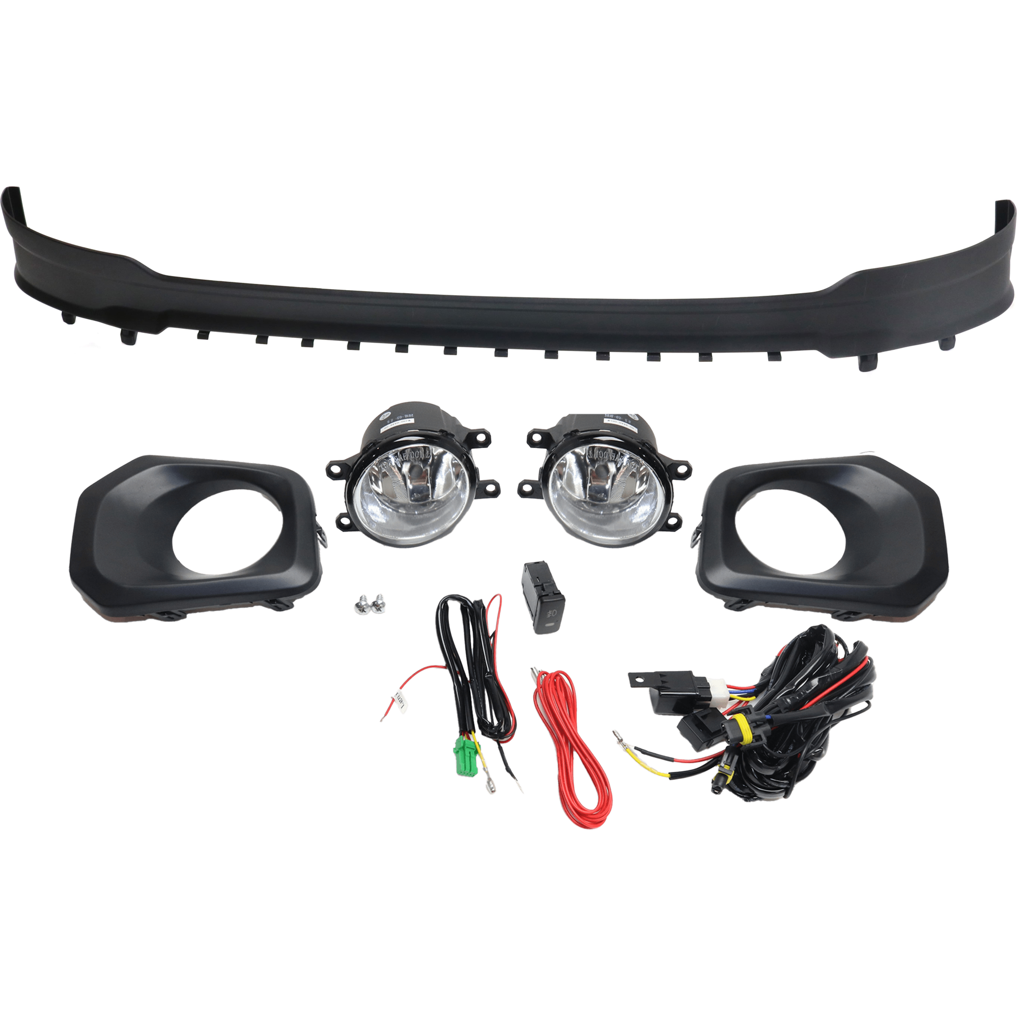 AM SIERRA 1500-14-15 FOG LAMP RH AND LH 3 pc Kit Assembly Halogen with Valance SKU KIT 032626-02 Partslink GM1095199 OEM Performance 22764087