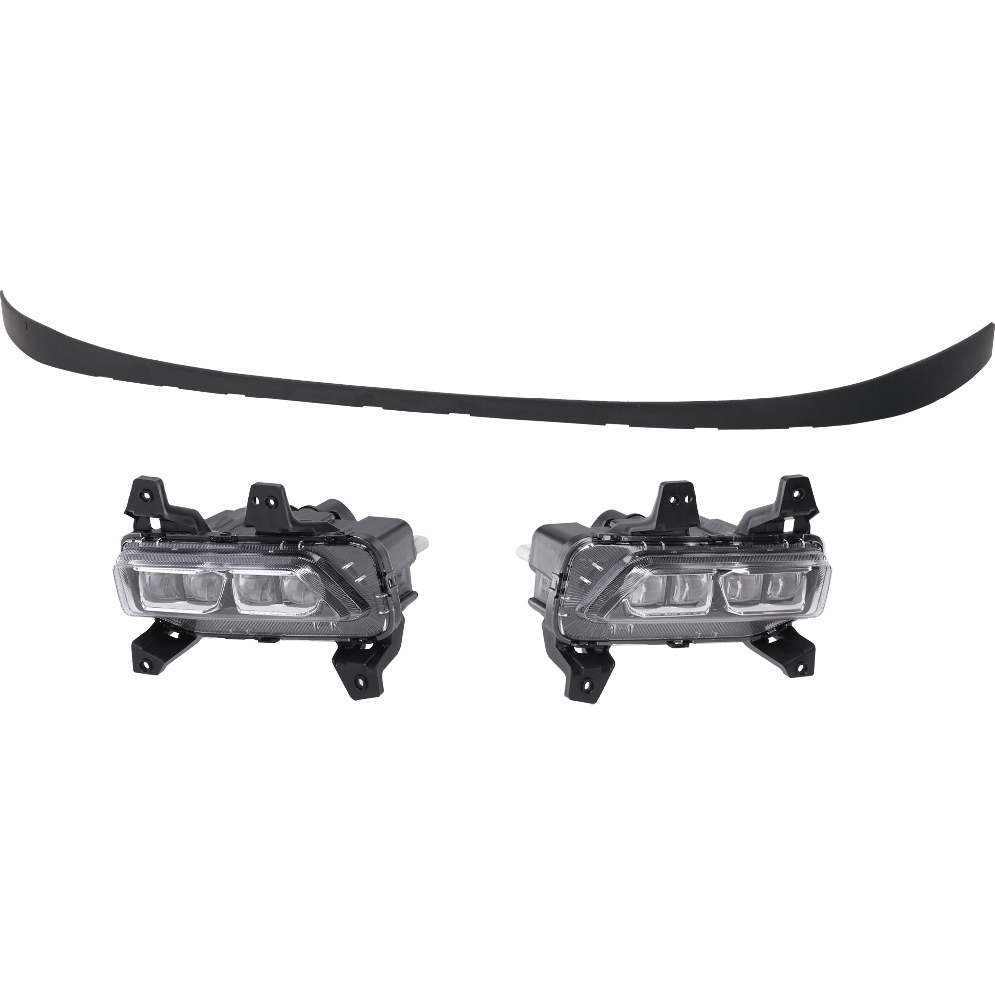 AM TELLURIDE 20-22 FOG LAMP RH AND LH 3 pc Kit Assembly LED with Valance SKU KIT 032626-12 Partslink KI2592171 KI2593171 KI1092119 OEM 92201S9000-92202S9000-86591S90