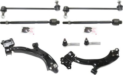 AM CR V 07-11 FRONT CONTROL ARM KIT RH AND LH Lower 8 pc Kit with Sway Bar Links and Tie Rod Ends SKU KIT 032719-01 Partslink HO4521100 OEM 51360SWAA01-51360SWAA20-51350S