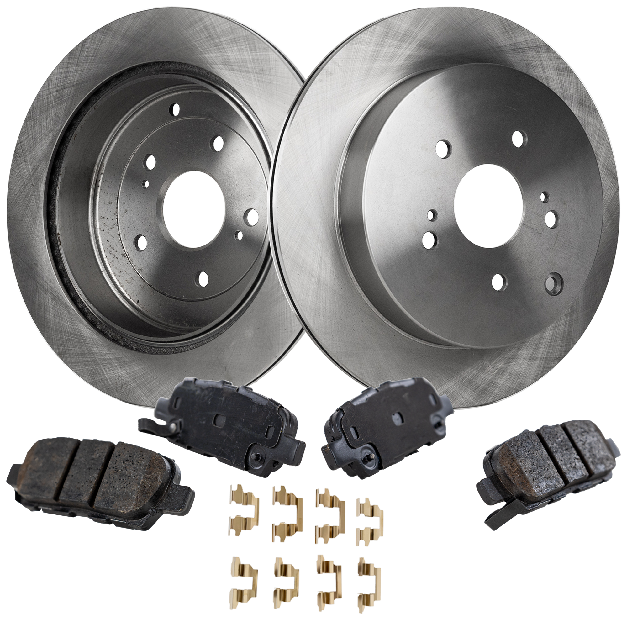 AM GRAND VITARA 09-13 REAR BRAKE DISC AND PAD KIT 2 Wheel Set SKU KIT 032723-02 OEM 31540-44738-0833558-850205-600