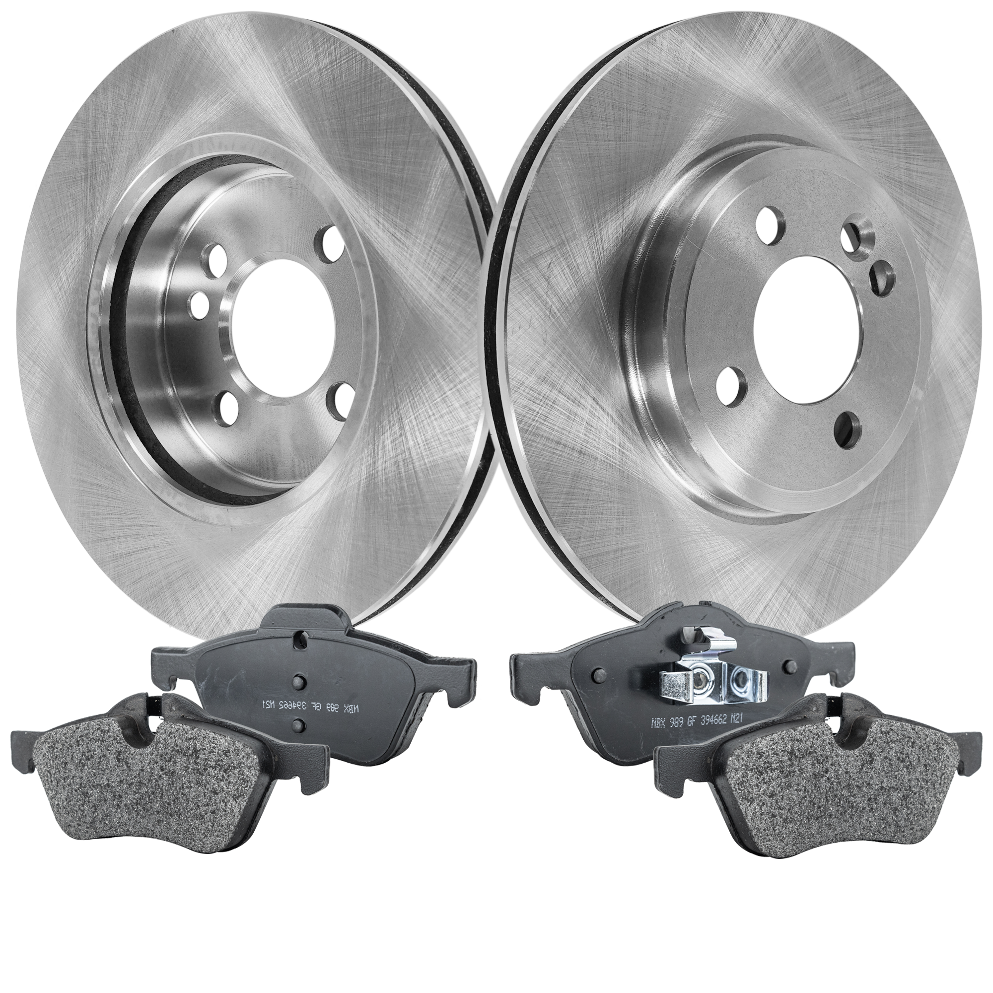 AM COOPER 07-08 FRONT BRAKE DISC AND PAD KIT 2 Wheel Set SKU KIT 032723-06 OEM 3-411-677-498-534-110-000-000-000-000