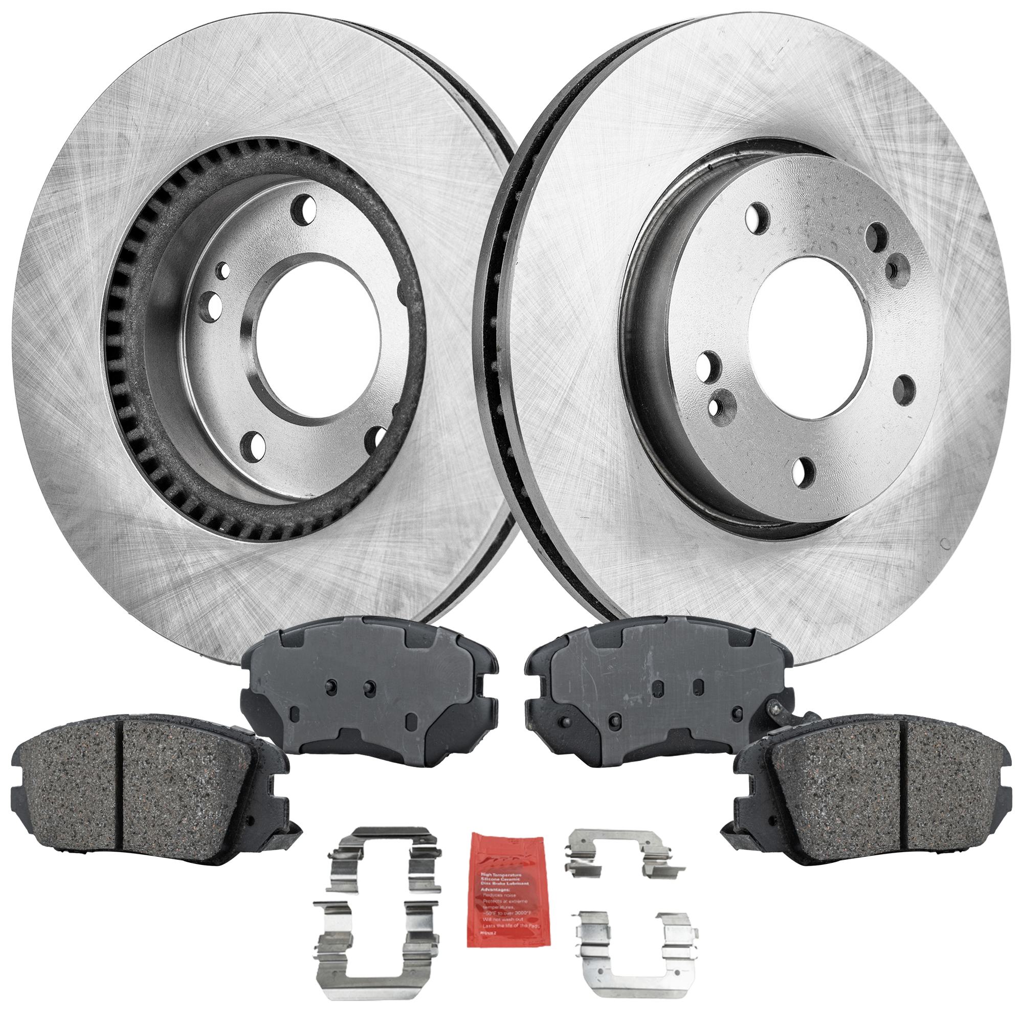 AM SONATA 10-10 FRONT BRAKE DISC AND PAD KIT 4 pc kit SKU KIT 032723-11 OEM 517122C000-517121F000-517121F3