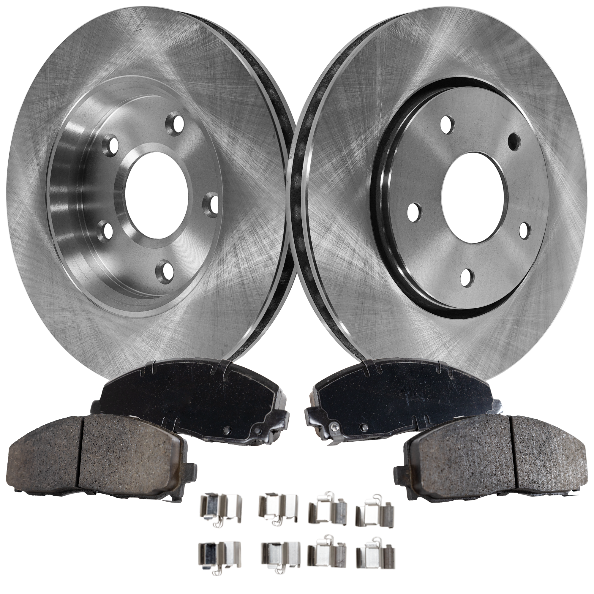 AM JOURNEY 12-13 ROUTAN 12-14 FRONT BRAKE DISC AND PAD KIT 4 pc kit SKU KIT 032723-20 OEM 4721995AA 4721933AB 4779783AA