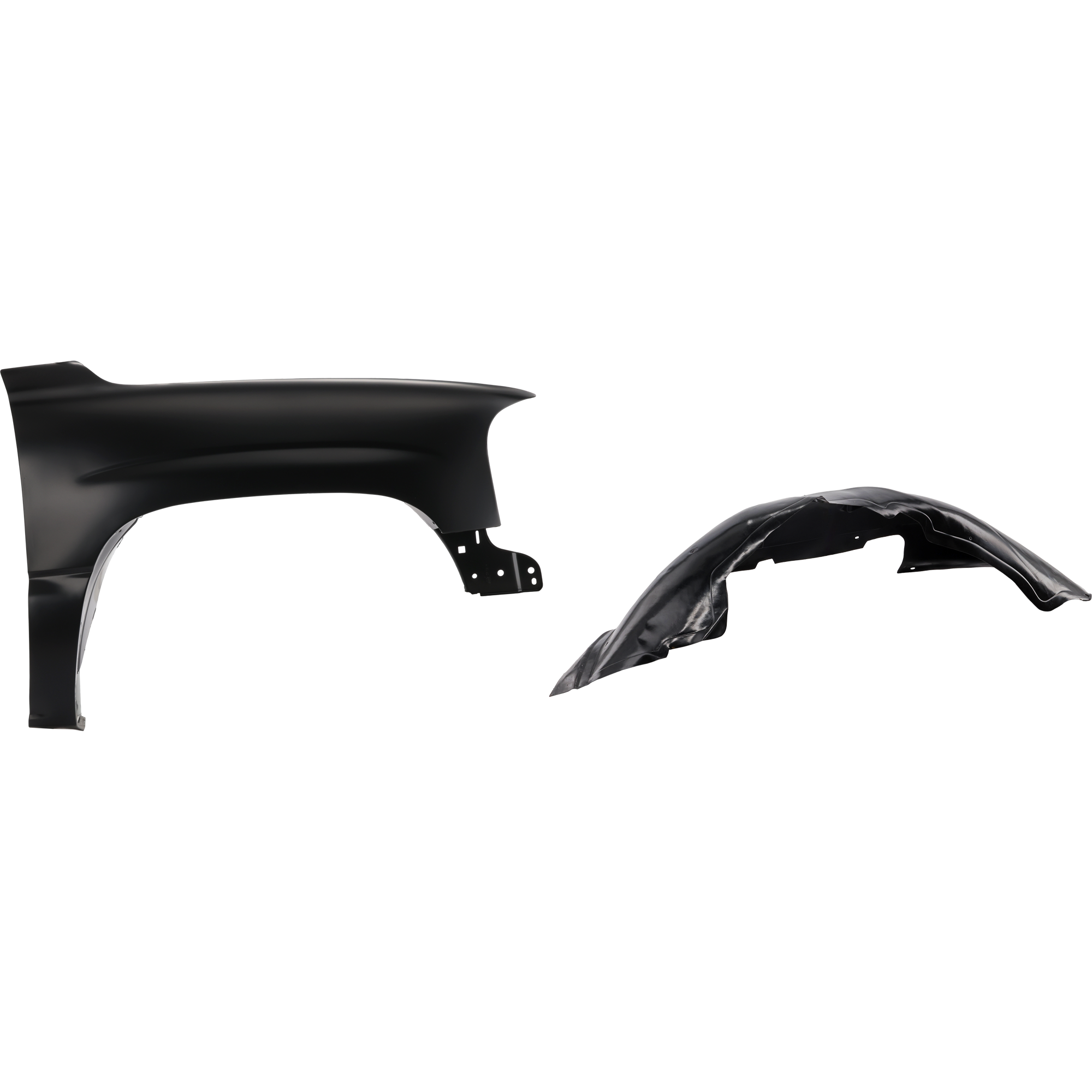 AM SIERRA 1500-99-06 YUKON 00-06 FRONT FENDER LH 2 pc Kit Primed Canada USA Built Vehicle with Fender Liner SKU KIT 032725-16 Partslink GM1241281 GM1247110 OEM 88944418-15095669