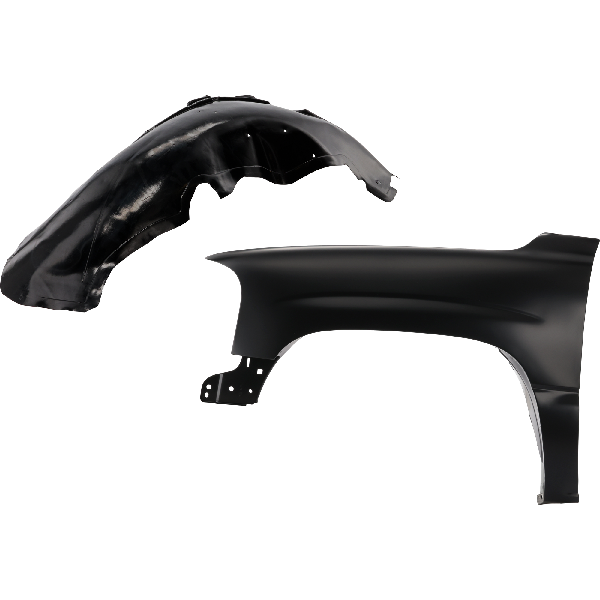 AM SIERRA 1500-99-06 YUKON 00-06 FRONT FENDER RH 2 pc Kit Primed Canada USA Built Vehicle with Fender Liner SKU KIT 032725-21 Partslink GM1240281 GM1246110 OEM 19168845-15186612-15132712