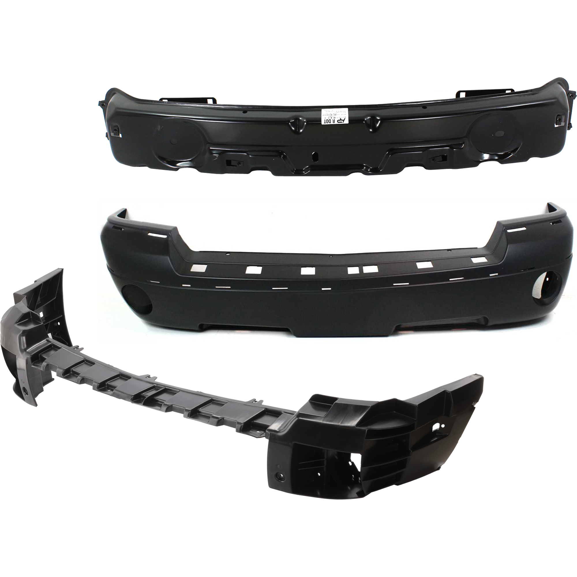 AM DAKOTA 05-07 FRONT BUMPER BRACKET 5 pc Kit Plastic with Bumper Bracket and Bumper Reinforcement SKU KIT 032725-50 Partslink CH1065102 CH1000443 CH1006215 CH1006201 OEM 55077649AE 5JL34TZZAF 55077648