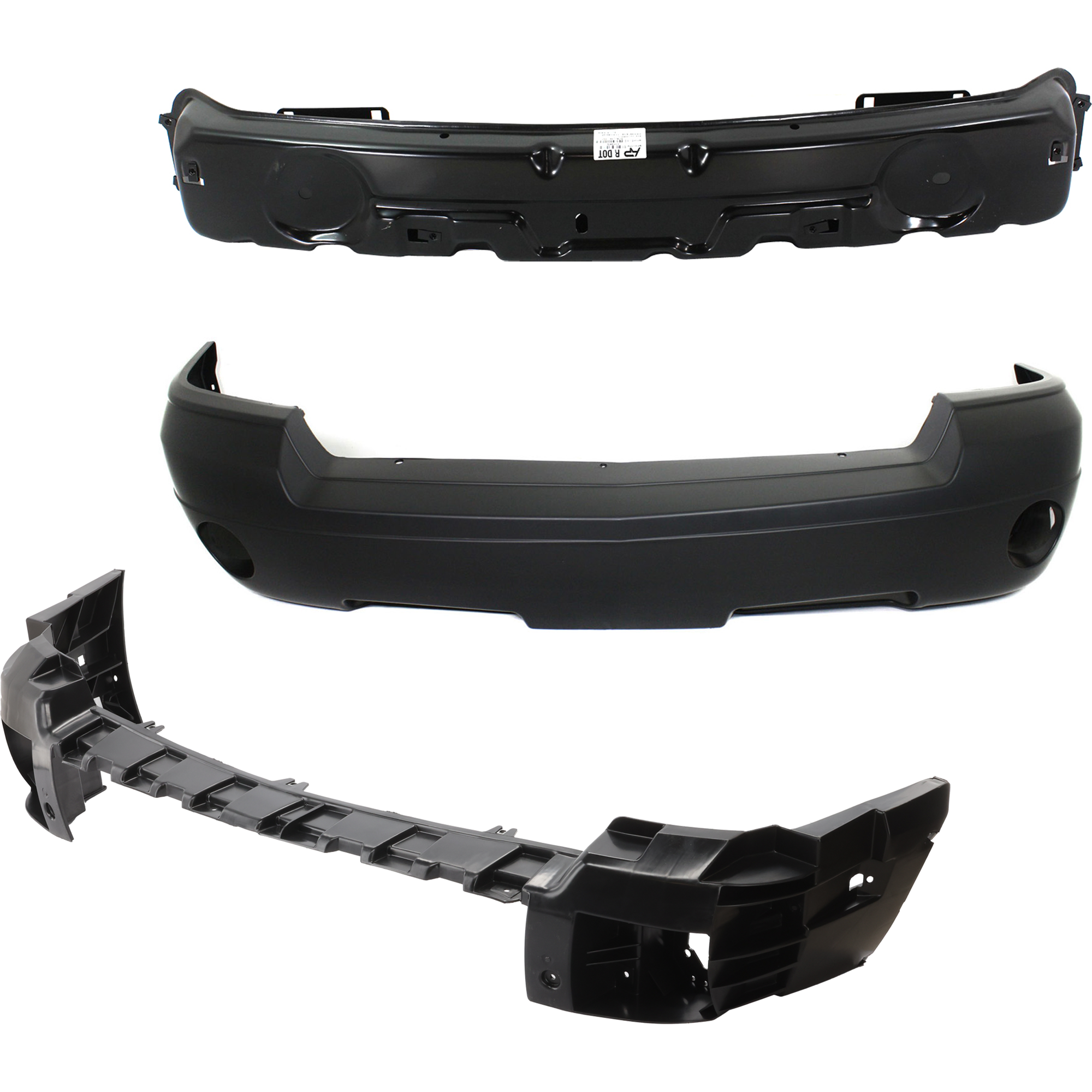 AM DAKOTA 05-07 FRONT BUMPER BRACKET 5 pc Kit Plastic with Bumper Bracket and Bumper Reinforcement SKU KIT 032725-51 Partslink CH1065102 CH1000444 CH1006215 CH1006201 OEM 55077649AE 5JL35TZZAF 55077648
