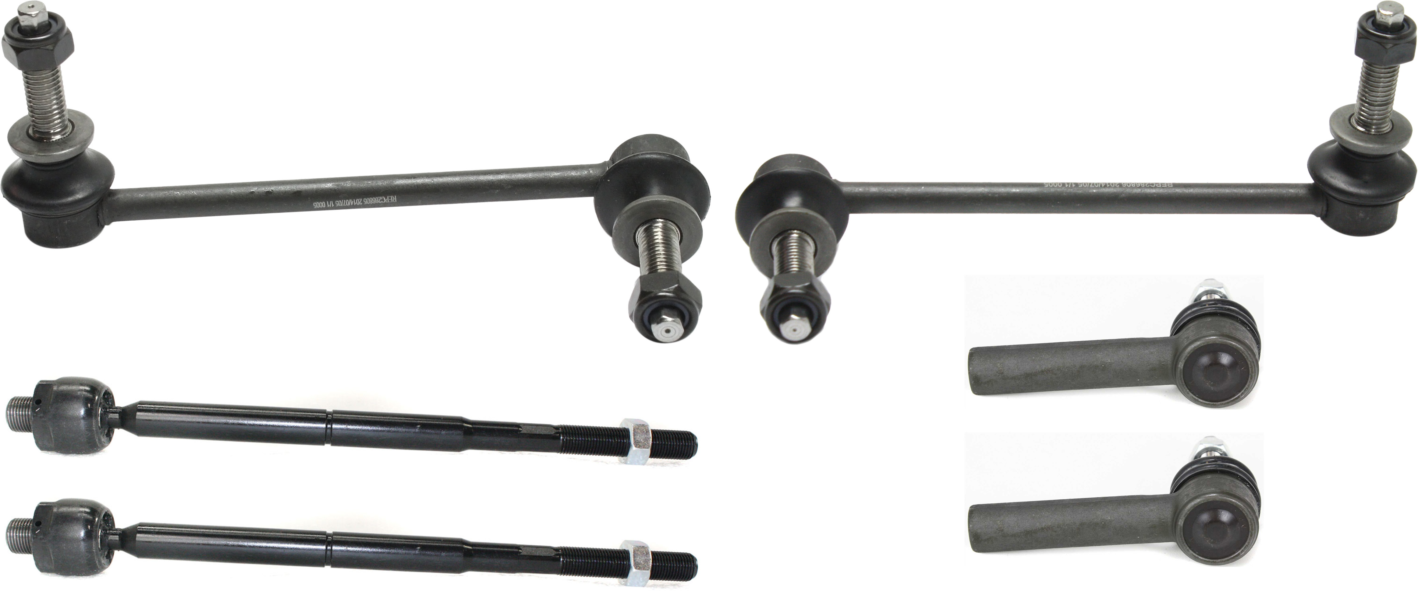 AM CHRYSLER 300-05-10 FRONT SUSPENSION KIT RH and LH 6 pc kit with Sway Bar Links and Tie Rod Ends SKU KIT 032817-06 OEM 521479-1880263-1880823-2651