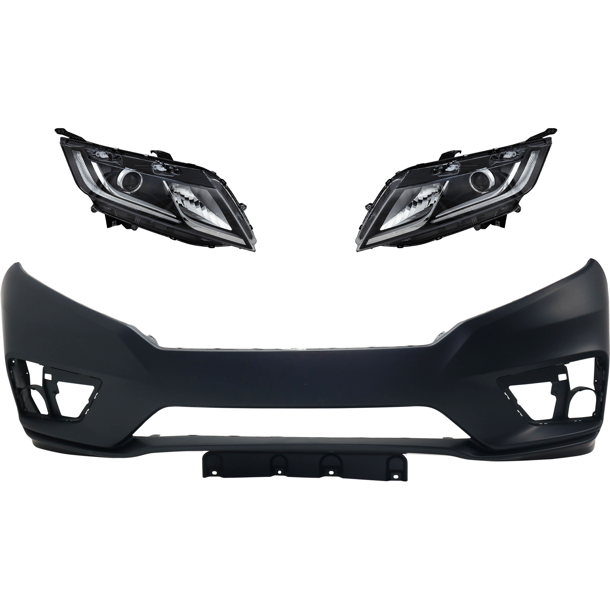 AM ODYSSEY 18-20 HEAD LAMP RH AND LH Assembly Halogen 3 pc Kit with Bumper Cover CAPA SKU KIT 032826-58 Partslink HO1000310C HO2502185C HO2503185C OEM 04711THRA00ZZ 33100THRA01-3315