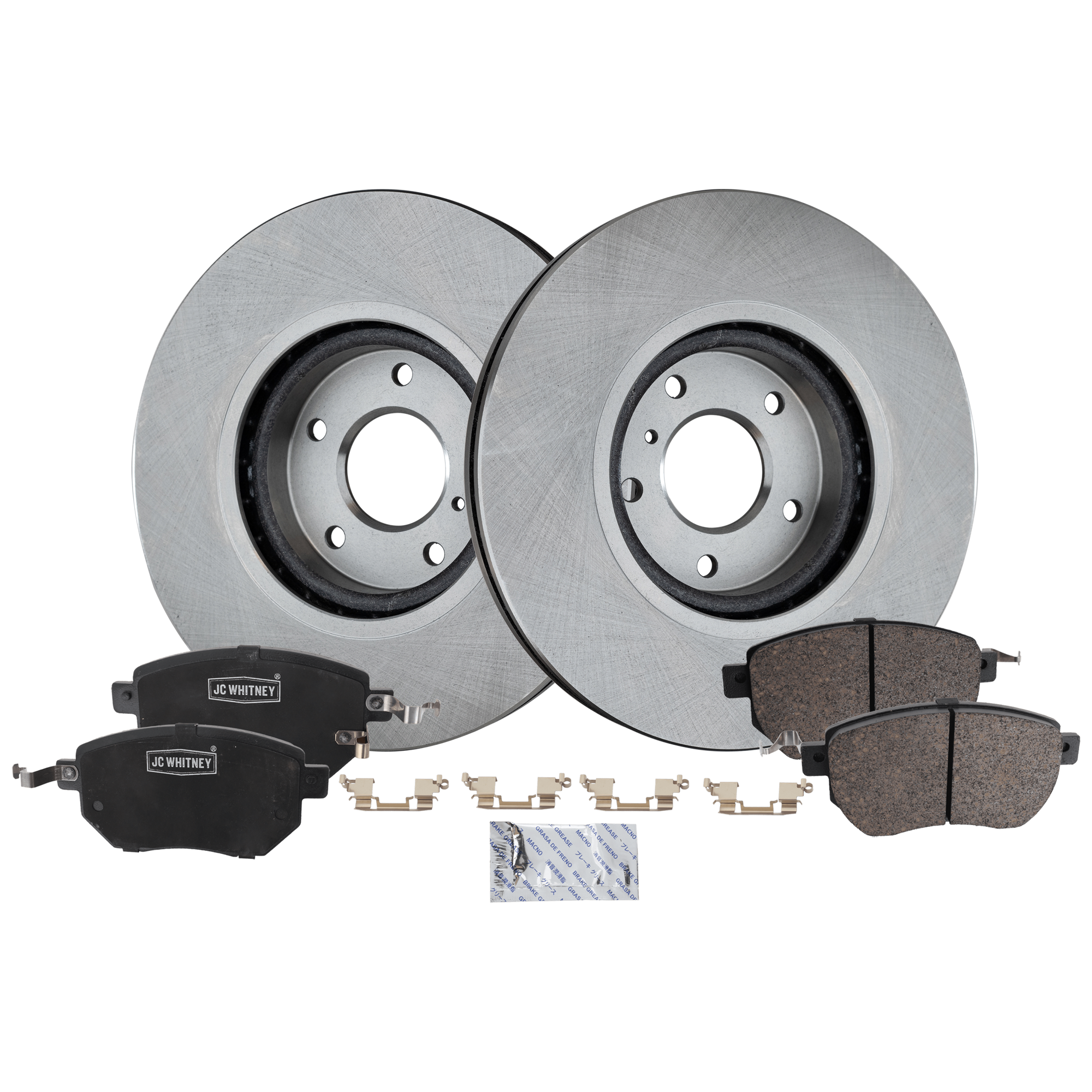 AM FX35 FX45-03-05 FRONT BRAKE DISC AND PAD KIT 4 pc kit SKU KIT 032921-04-21 OEM 40206CA010-40206EG000-41060CA0