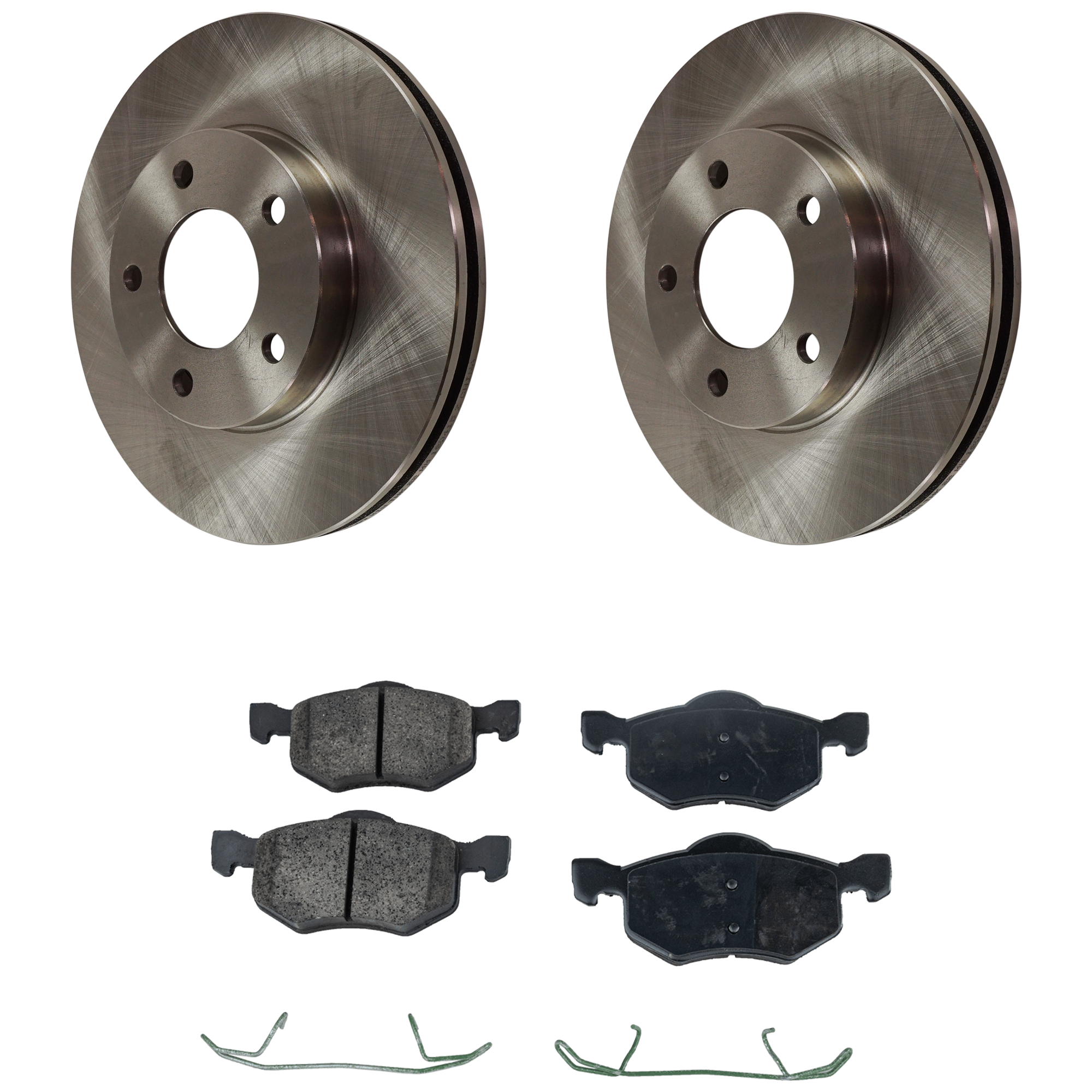 AM ESCAPE 01-07 FRONT BRAKE DISC AND PAD KIT 4 pc Kit SKU KIT 032921-04-56 OEM YL8Z1125BA E1003325XA E1123325