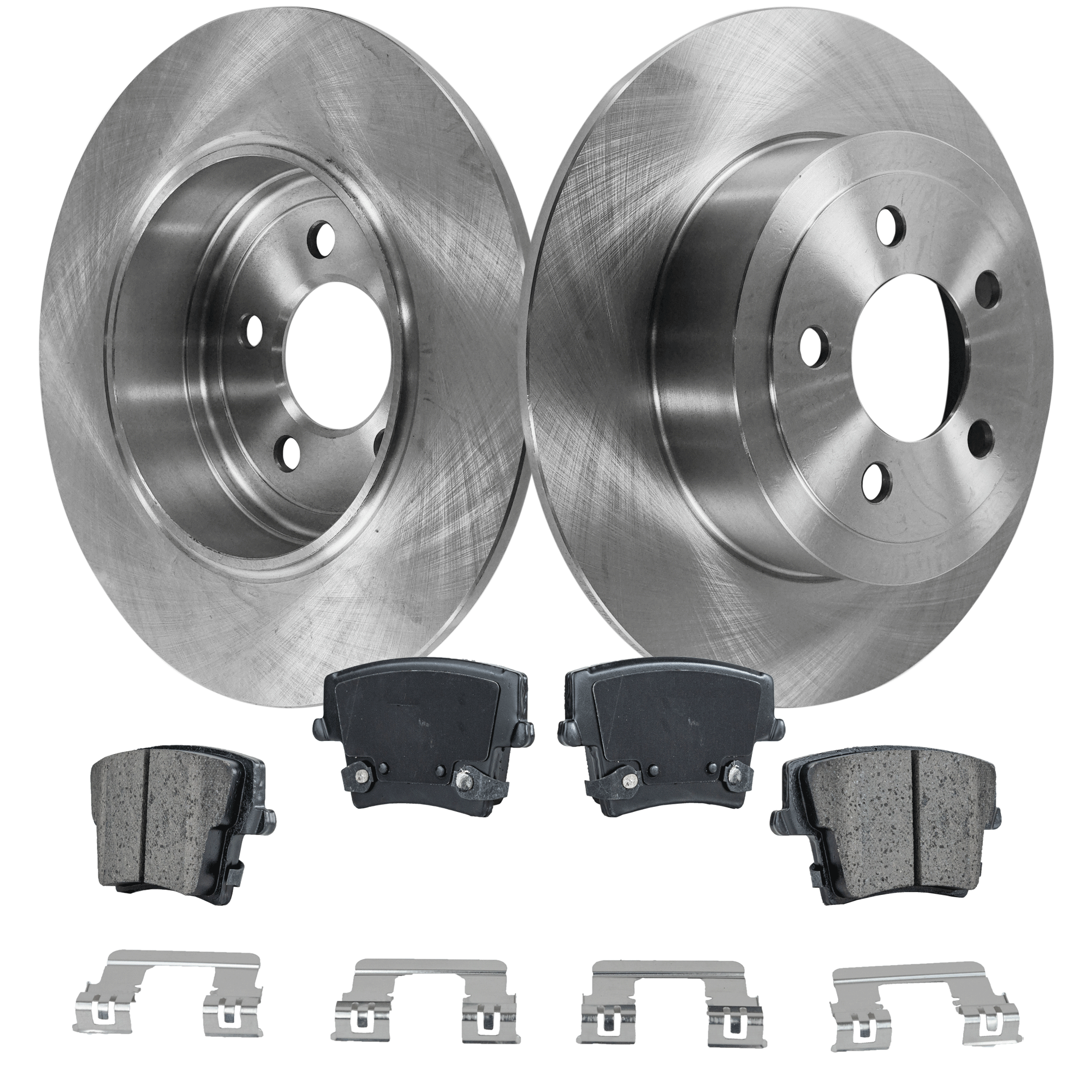 AM CHRYSLER 300-05-20 REAR BRAKE DISC AND PAD KIT 2 Wheel Set SKU KIT 032921-04-60 OEM 4779208AB 4779208AD 4779208AE