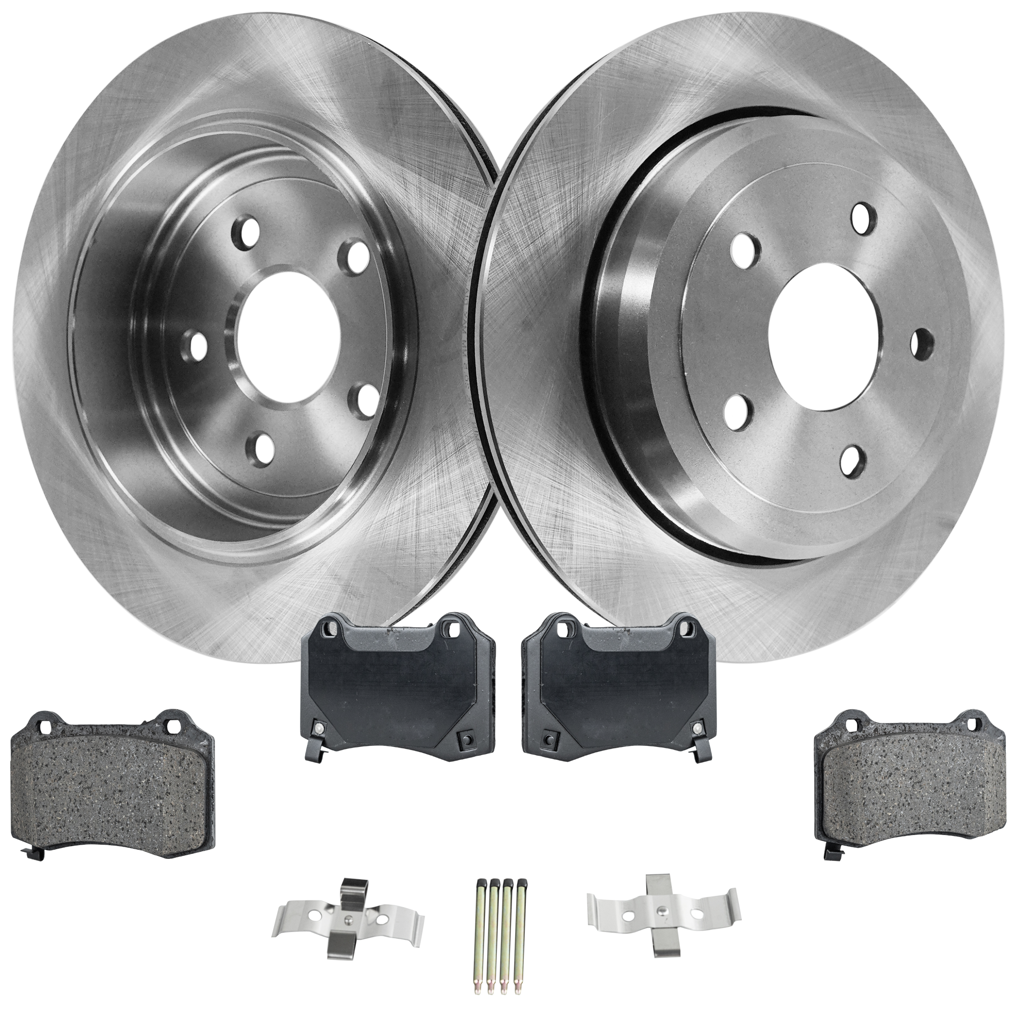 AM GRAND CHEROKEE 14-15 REAR BRAKE DISC AND PAD KIT 4 pc kit SKU KIT 033023-03 OEM 68035022AB 5174327AA 5174327AB