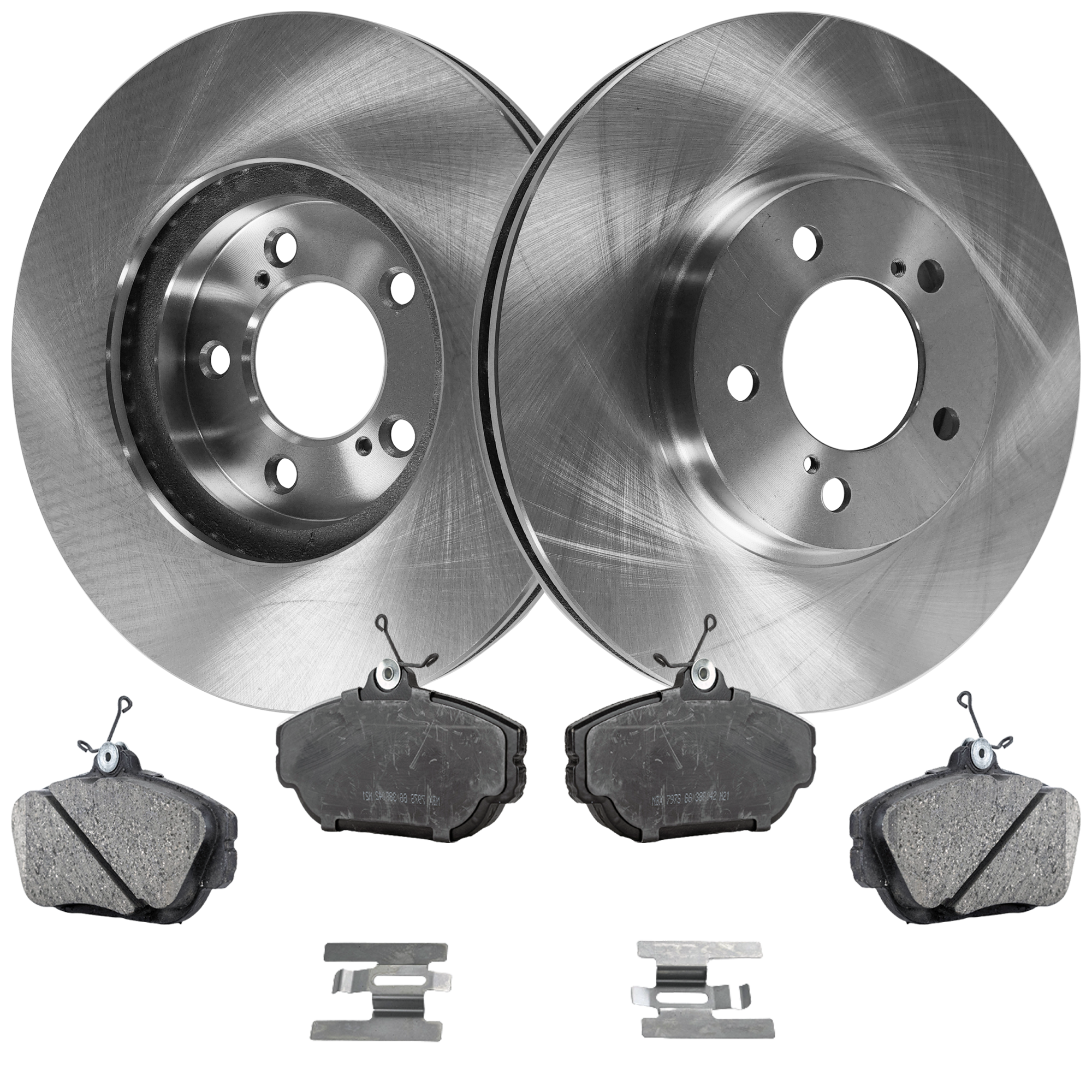 AM TAURUS 01-02 SABLE 01-01 FRONT BRAKE DISC AND PAD KIT 4 pc Kit SKU KIT 033023-08 OEM YF1Z1V125F F30Y2001A F4DZ2001A