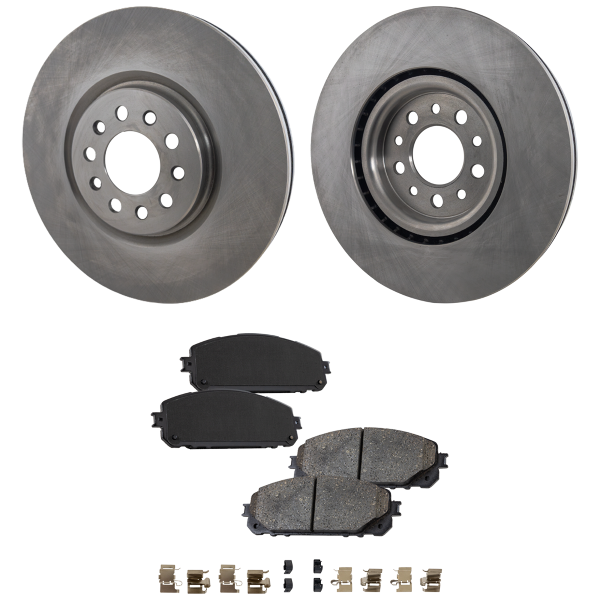 AM CHEROKEE 14-22 FRONT BRAKE DISC AND PAD KIT 4 pc Kit SKU KIT 033023-13 OEM 43197-850417-60042013-781768R