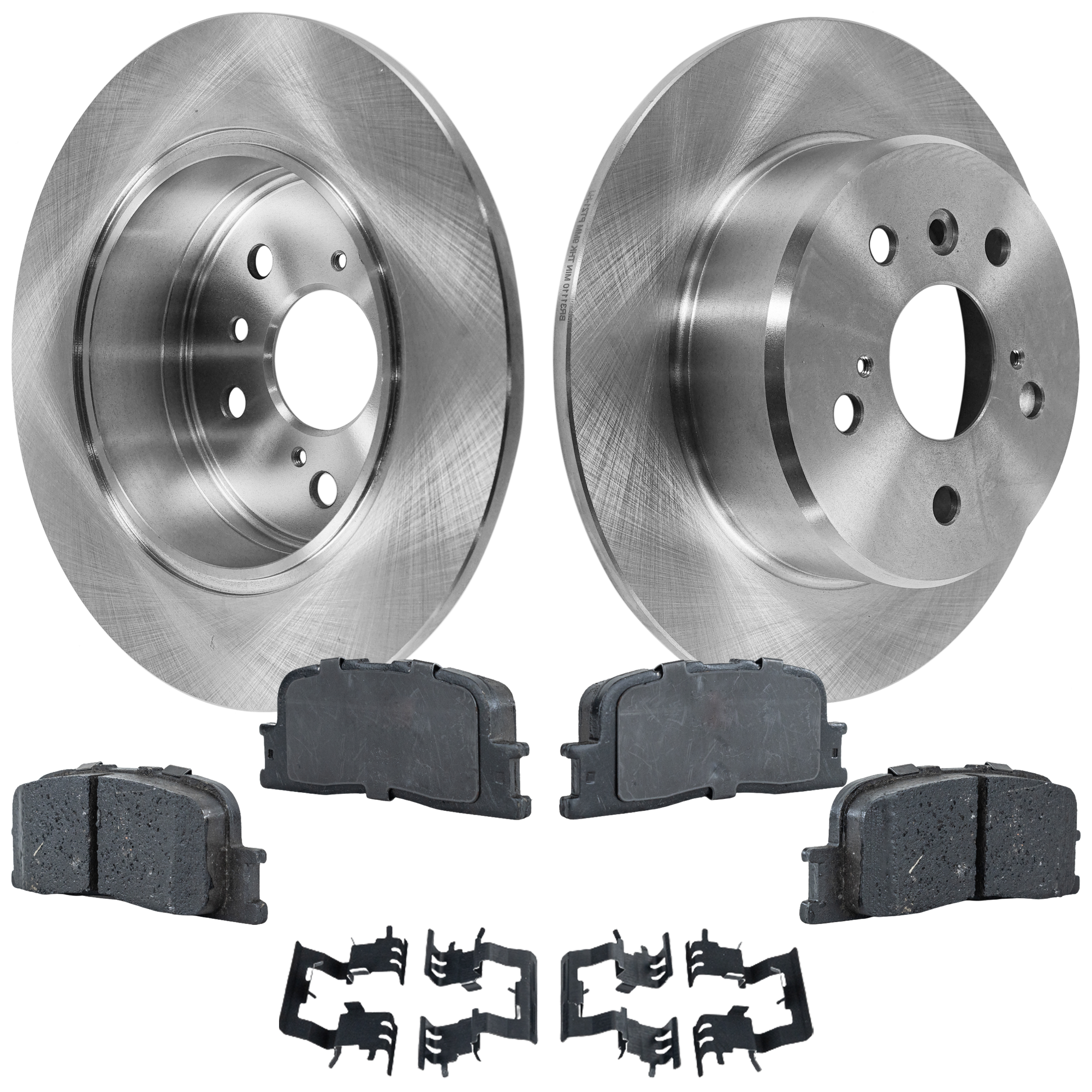 AM HIGHLANDER 01-03 REAR BRAKE DISC AND PAD KIT 4 pc kit SKU KIT 033023-17 OEM 4243133030-4243133050-04466330