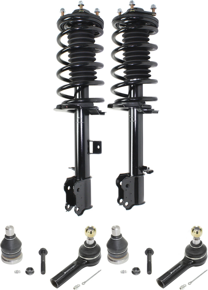 AM ESCAPE TRIBUTE 01-09 FRONT SUSPENSION KIT RH AND LH 6 pc kit with Ball Joints Loaded Struts and Tie Rod Ends SKU KIT 040418-02 OEM 104331-2601555-5051293-2L8Z307