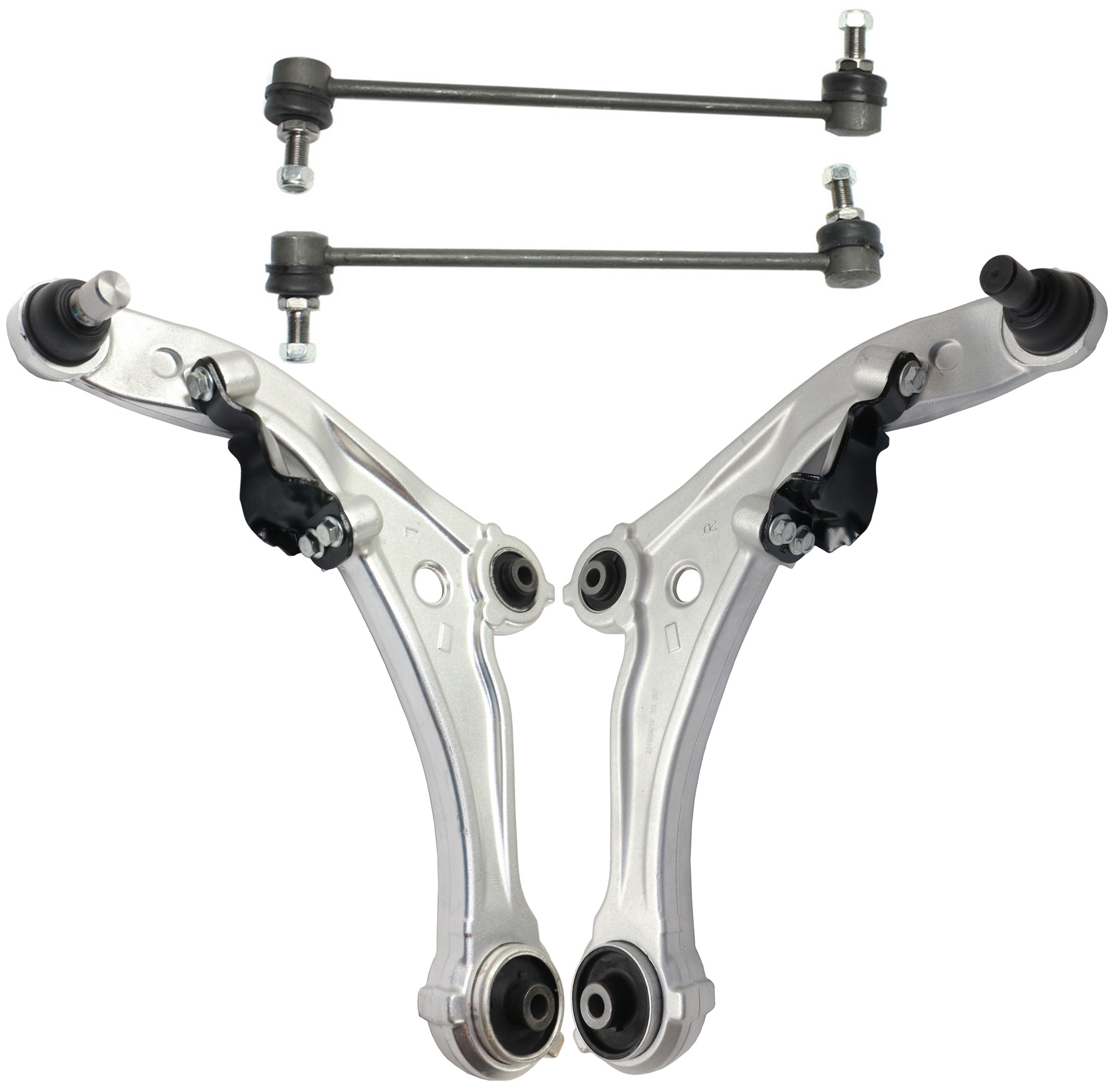 AM ALTIMA 07-13 FRONT CONTROL ARM KIT RH AND LH Lower w ball joint s 4 pc Kit with Sway Bar Link SKU KIT 040418-20 Partslink NI4510102 NI4511102 OEM 54501JA00B 54500JA00B 1015686