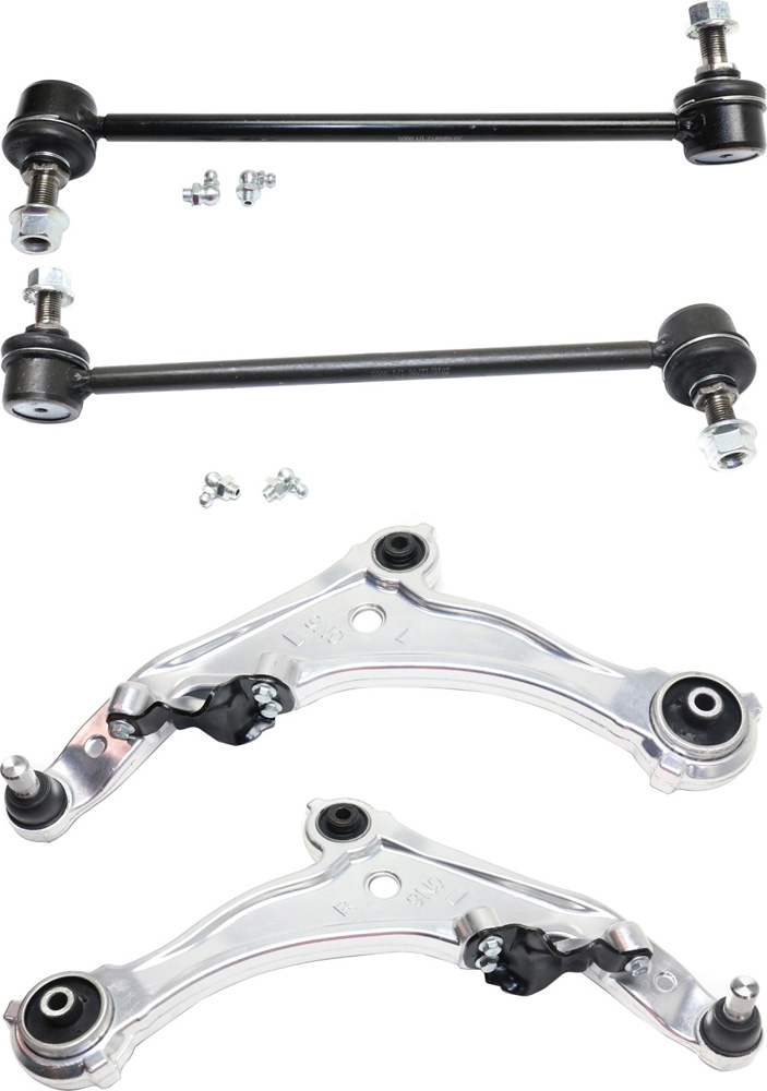 AM MAXIMA 09-14 FRONT CONTROL ARM KIT RH AND LH Lower w ball joint s 4 pc Kit with Sway Bar Link SKU KIT 040418-33 OEM 545019N00A 545009N00A 18750095