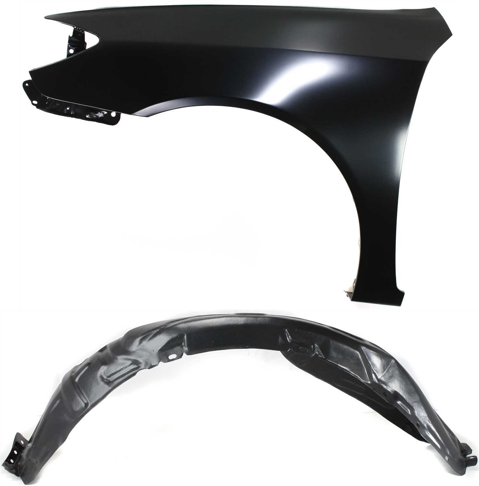 AM CAMRY 02-06 FRONT FENDER LH 2 pc kit with Fender Liner SKU KIT 040418-45 Partslink TO1240184 TO1248116 OEM 53802AA020-53876AA011
