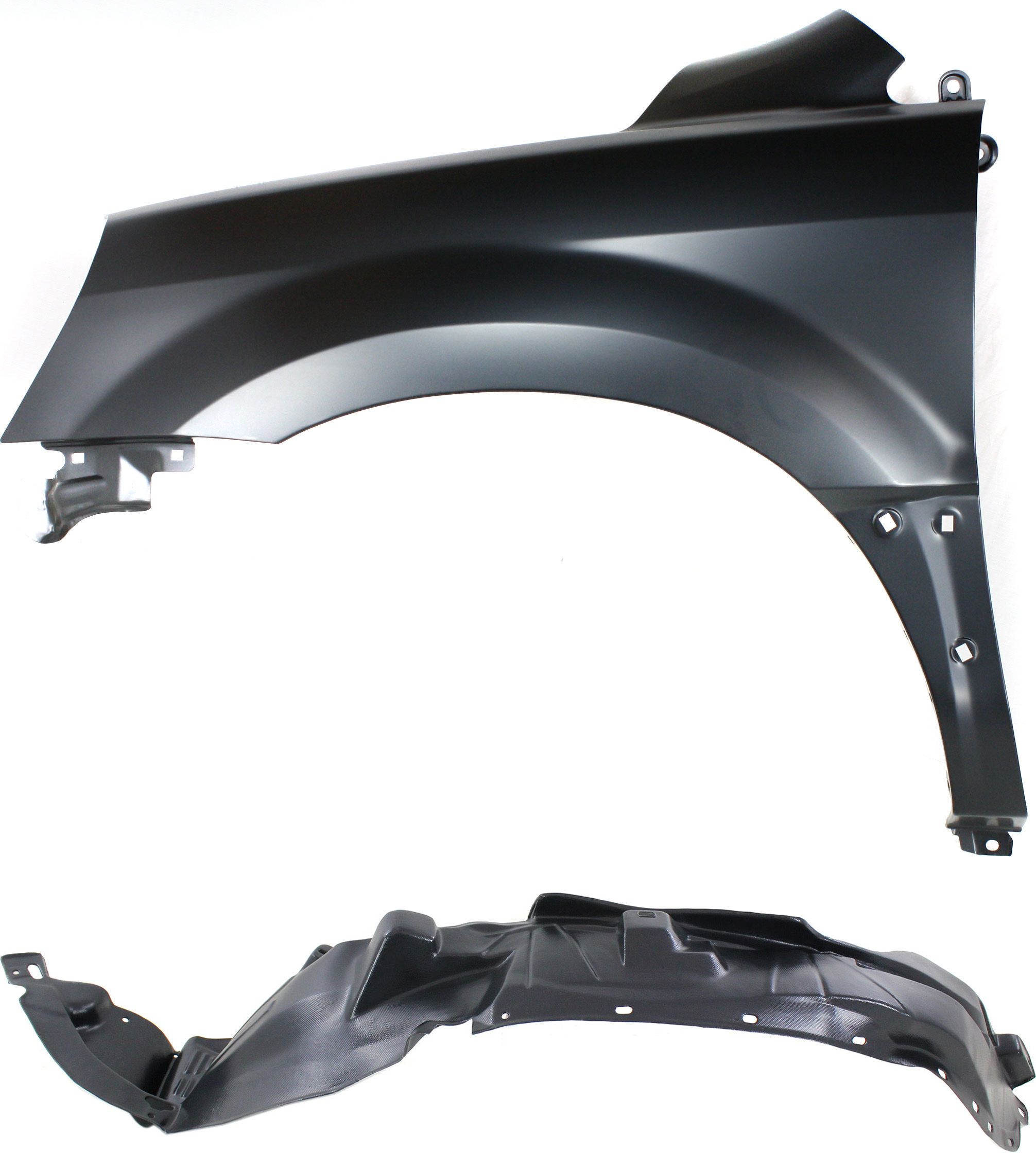 AM PILOT 03-05 FRONT FENDER LH 2 pc kit with Fender Liner SKU KIT 040418-47 Partslink HO1240159 HO1248118 OEM 60261S9VA90ZZ 74151S9VA00
