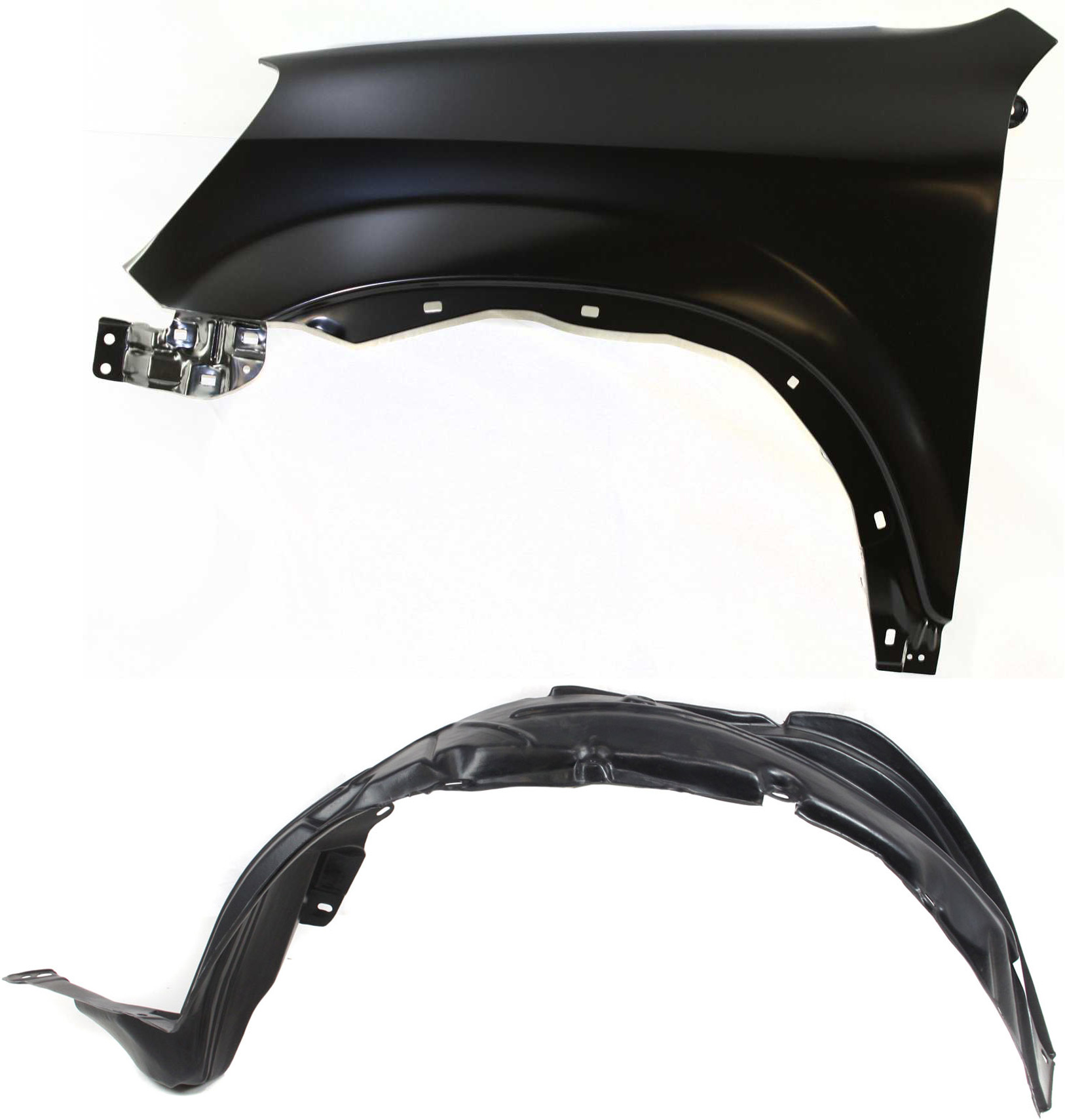 AM CR V 02-06 FRONT FENDER LH 2 pc kit with Fender Liner SKU KIT 040418-48 Partslink HO1240156 HO1248116 OEM 60261SCAA90ZZ 74150S9A000