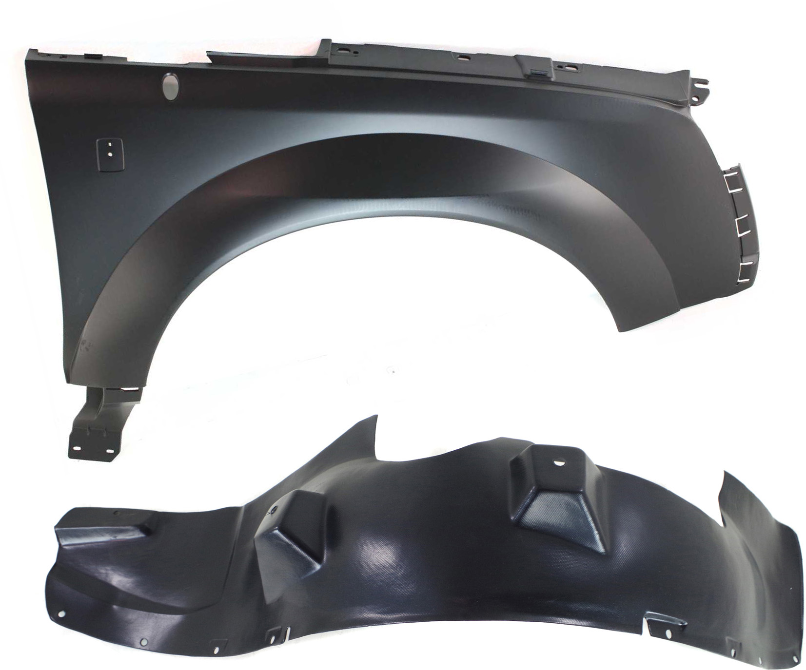 AM VUE 02-07 FRONT FENDER RH 2 pc kit with Fender Liner SKU KIT 040418-55 Partslink GM1241295 GM1249135 OEM 15842337-15828908
