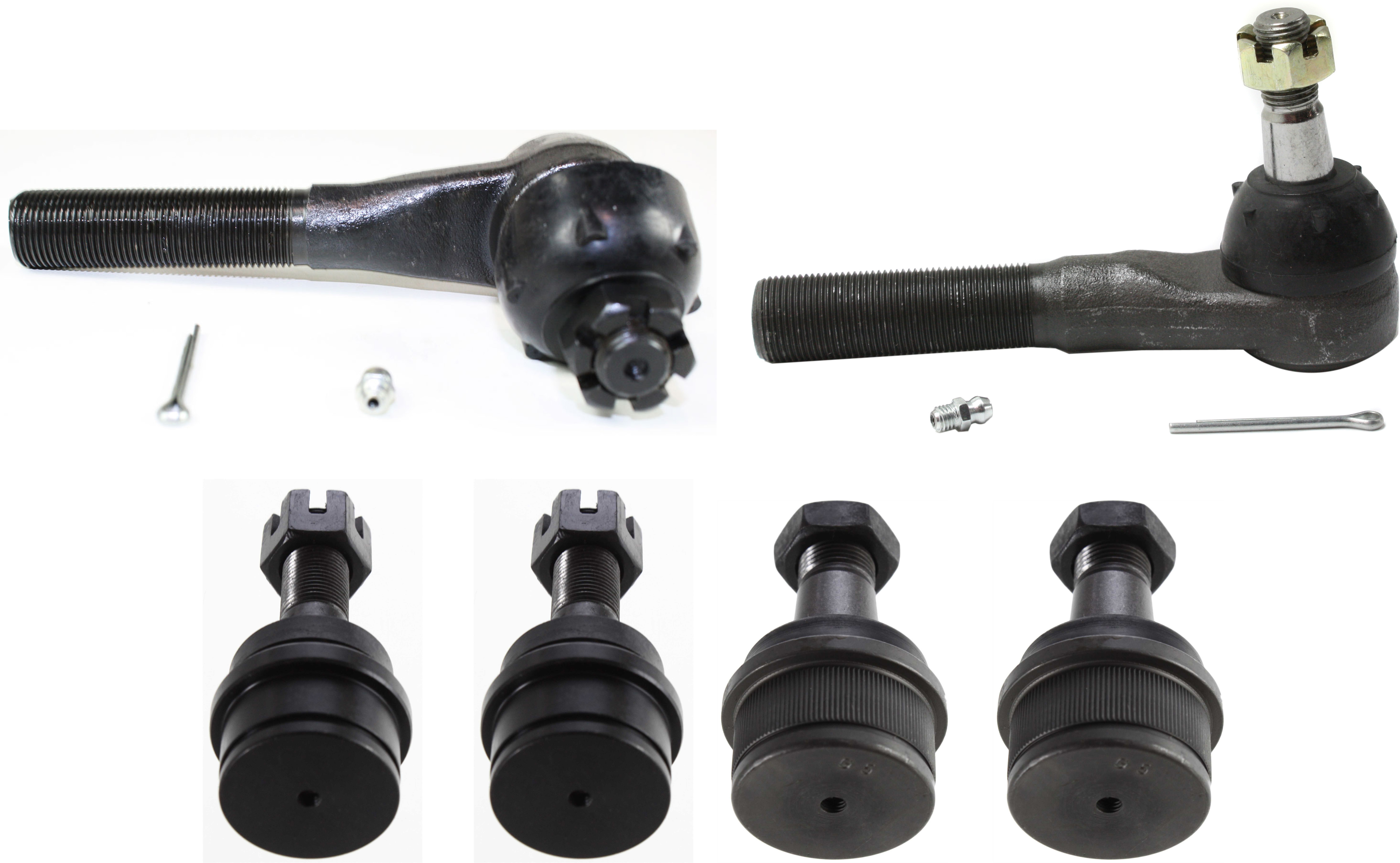 AM BRONCO F 150-80-96 FRONT SUSPENSION KIT RH AND LH 6 pc kit with Ball Joints and Tie Rod Ends SKU KIT 040514-07 OEM 10253-288001-288004-305113-463