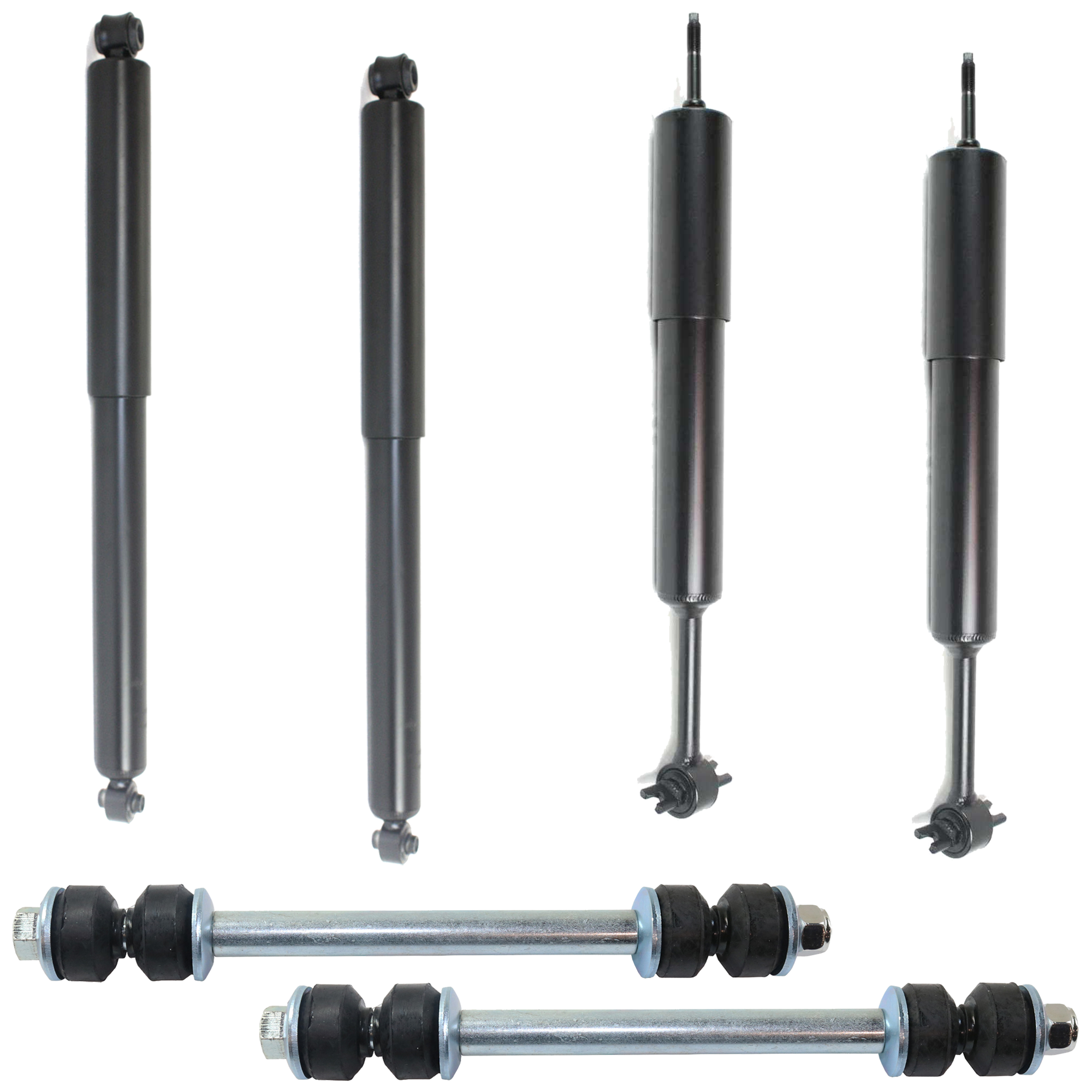 AM B4000-98-09 RANGER 98-11 SUSPENSION KIT RH AND LH 6 pc kit with Shock Absorber and Strut Assembly and Sway Bar Link SKU KIT 040524-15 OEM 6L5Z18125AA 8L5Z18124AJ 9L5Z18