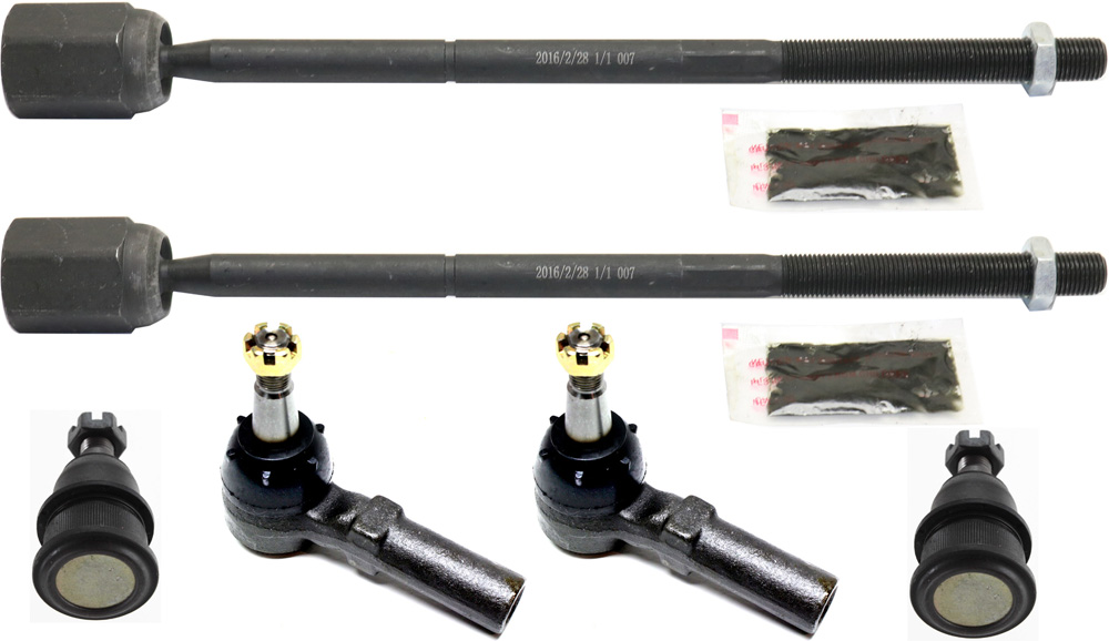 AM TAURUS 96-07 SABLE 96-05 FRONT SUSPENSION KIT RH AND LH 6 pc Kit with Ball Joints and Tie Rod Ends SKU KIT 041118-22 OEM 104217-281014-2601488-5051243