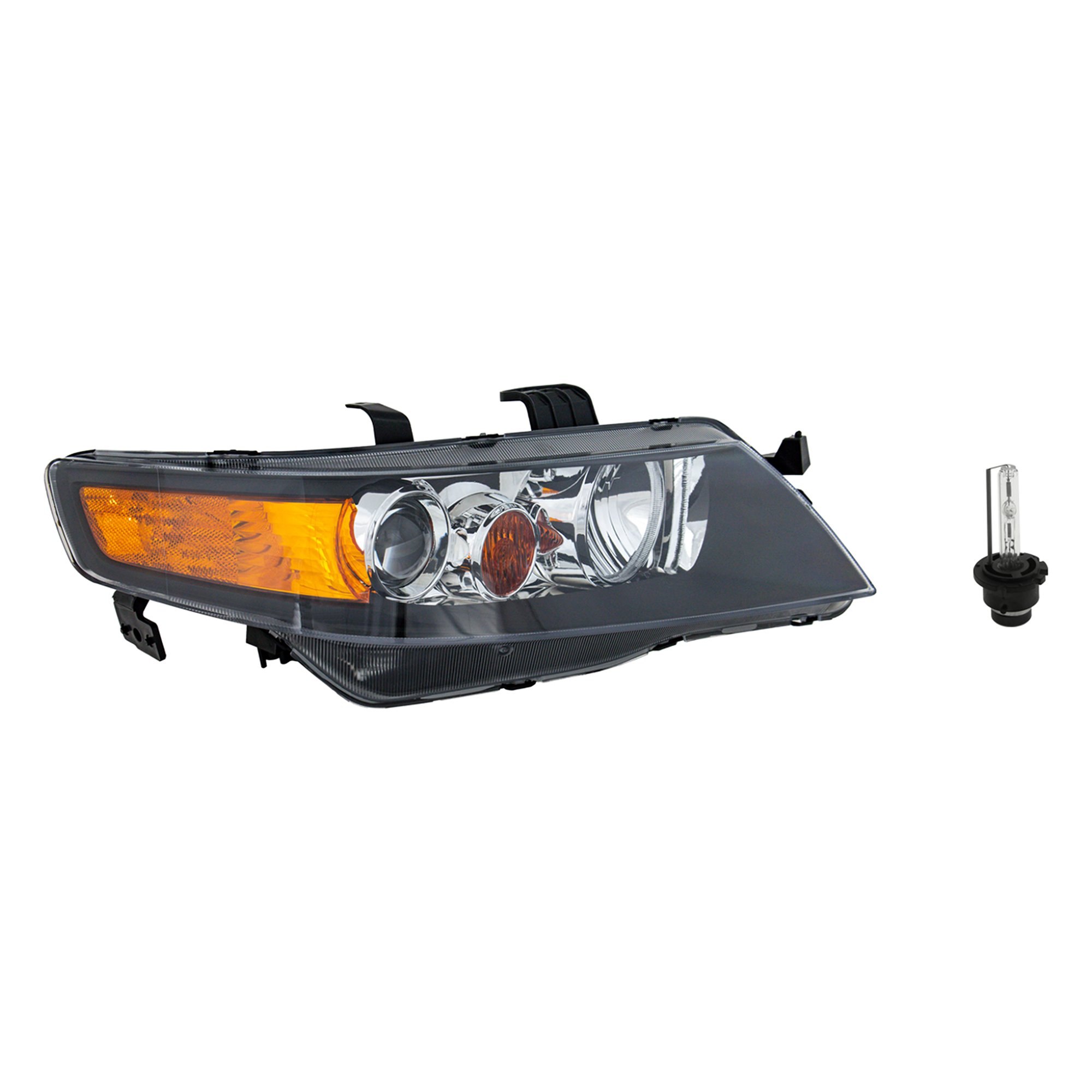 AM TSX 06-08 HEAD LAMP RH Assembly HID Xenon with HID Kit 2 pc Kit with Headlight Bulb SKU KIT 041423-1034