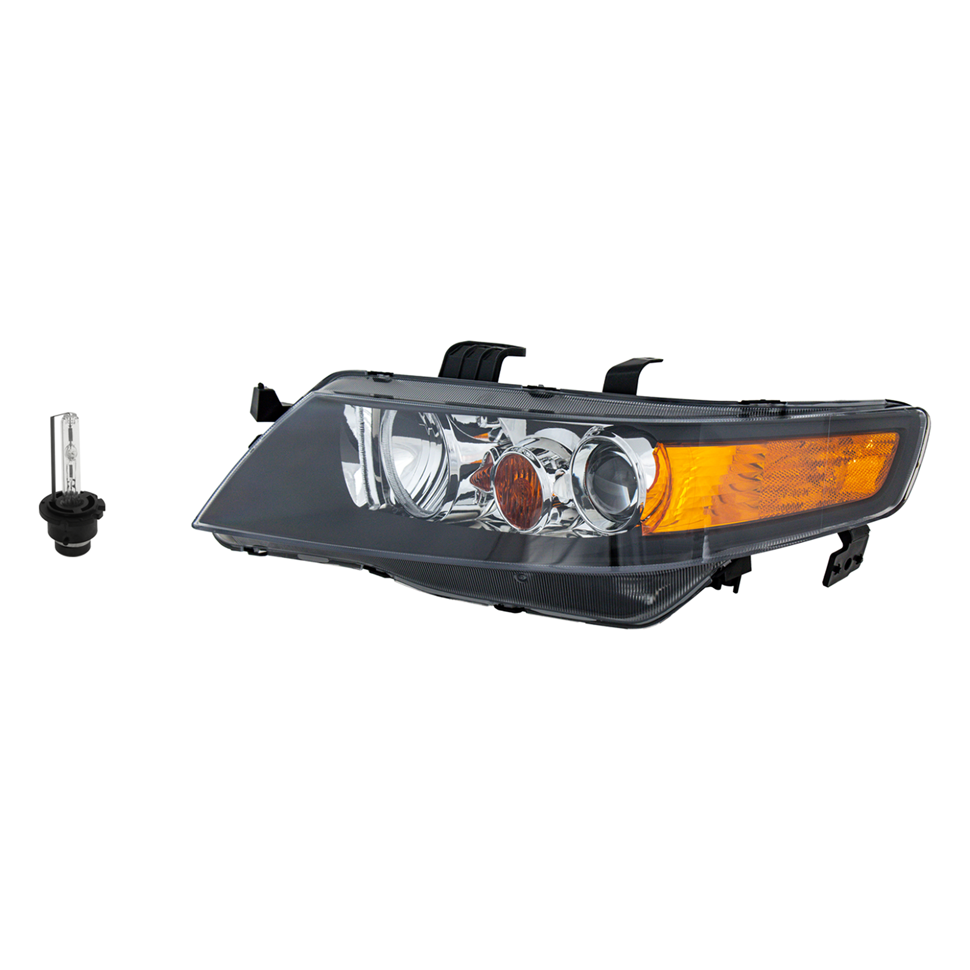 AM TSX 06-08 HEAD LAMP LH Assembly HID Xenon with HID Kit 2 pc Kit with Headlight Bulb SKU KIT 041423-1045