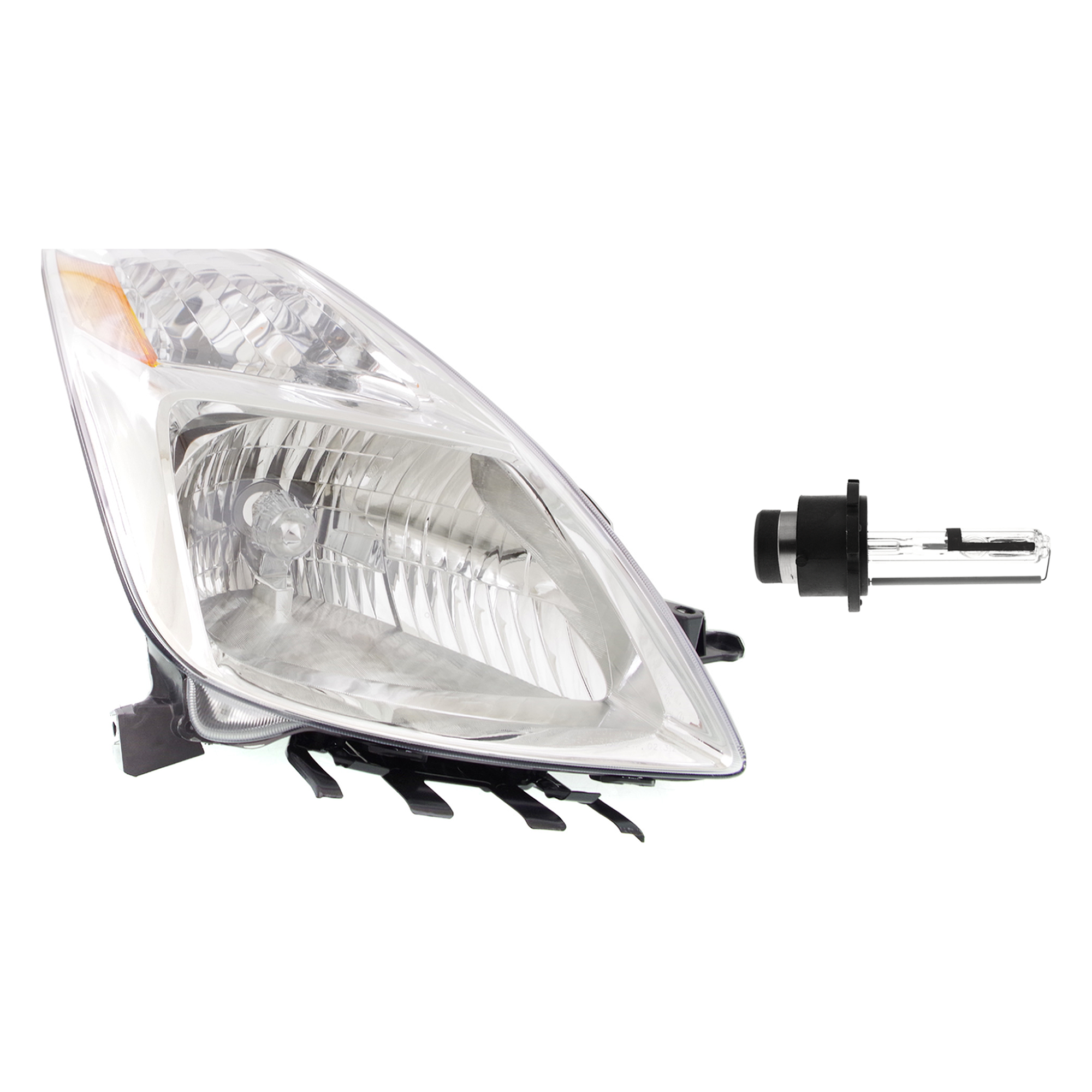 AM PRIUS 04-05 HEAD LAMP RH Assembly HID Xenon with HID Kit 2 pc Kit with Headlight Bulb SKU KIT 041423-1077 OEM 8114547110 PFM