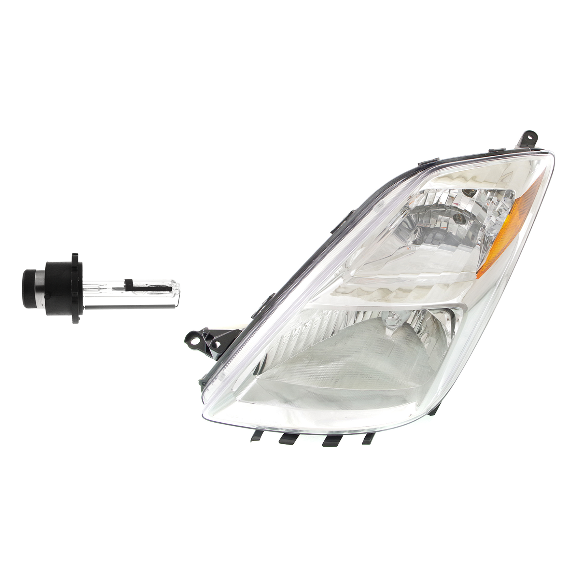AM PRIUS 04-05 HEAD LAMP LH Assembly HID Xenon with HID Kit 2 pc Kit with Headlight Bulb SKU KIT 041423-1079 OEM 8118547110 PFM