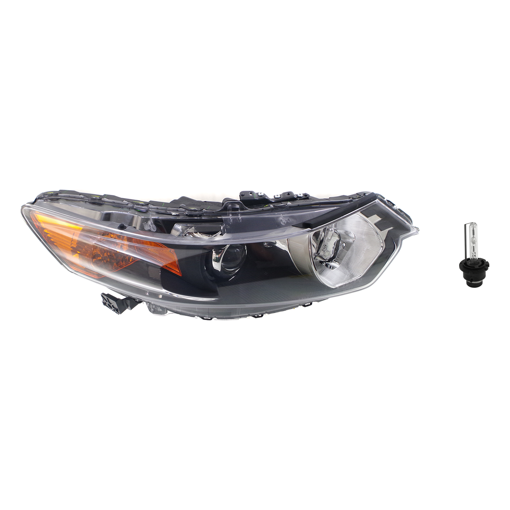AM TSX 09-11 HEAD LAMP RH Assembly HID Xenon w HID Kit 2 pc Kit with Headlight Bulb CAPA SKU KIT 041423-1100 Partslink AC2503118C OEM 33101TL0A02