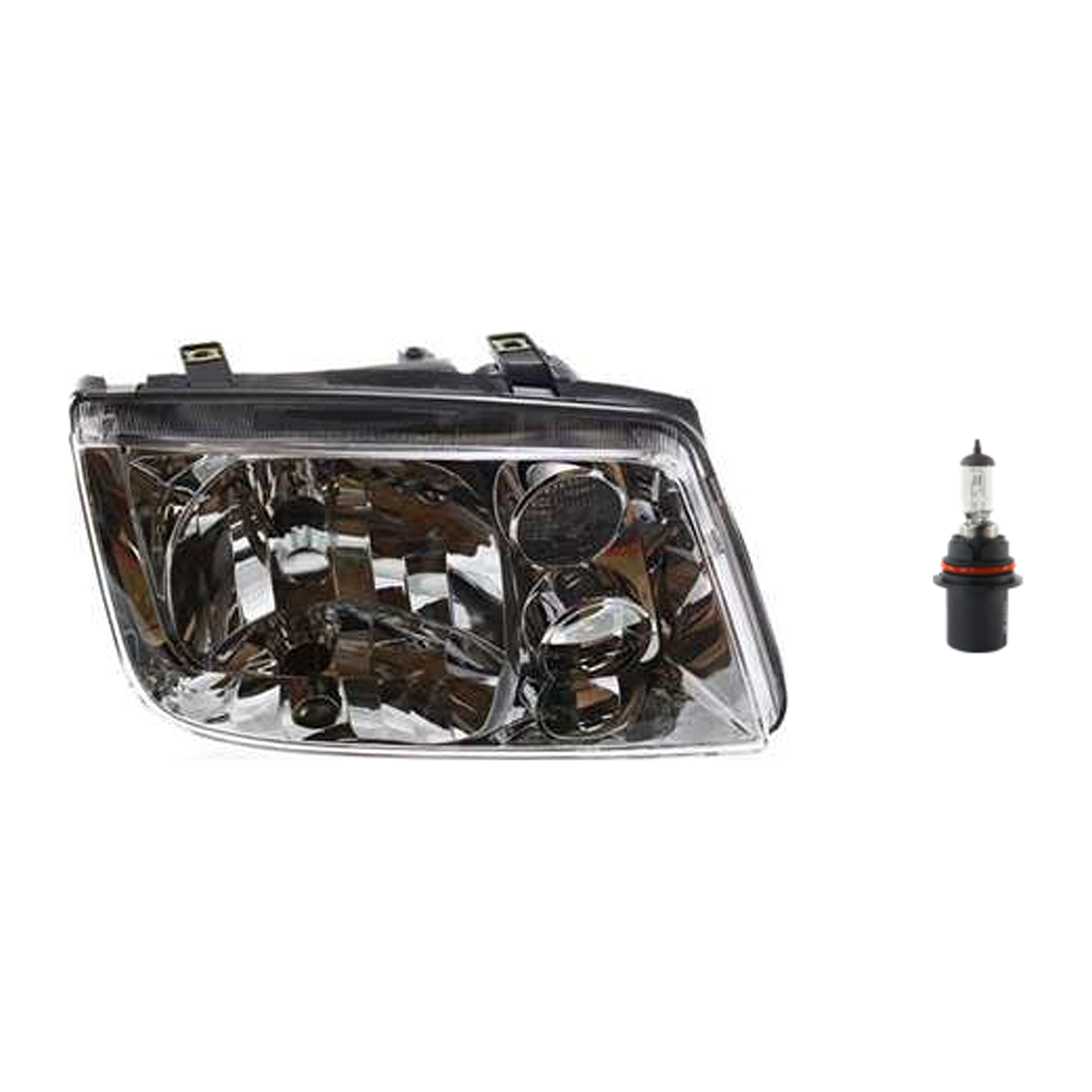 AM JETTA 99-02 HEAD LAMP RH Assembly Halogen 2 pc Kit with Headlight Bulb SKU KIT 041423-1149