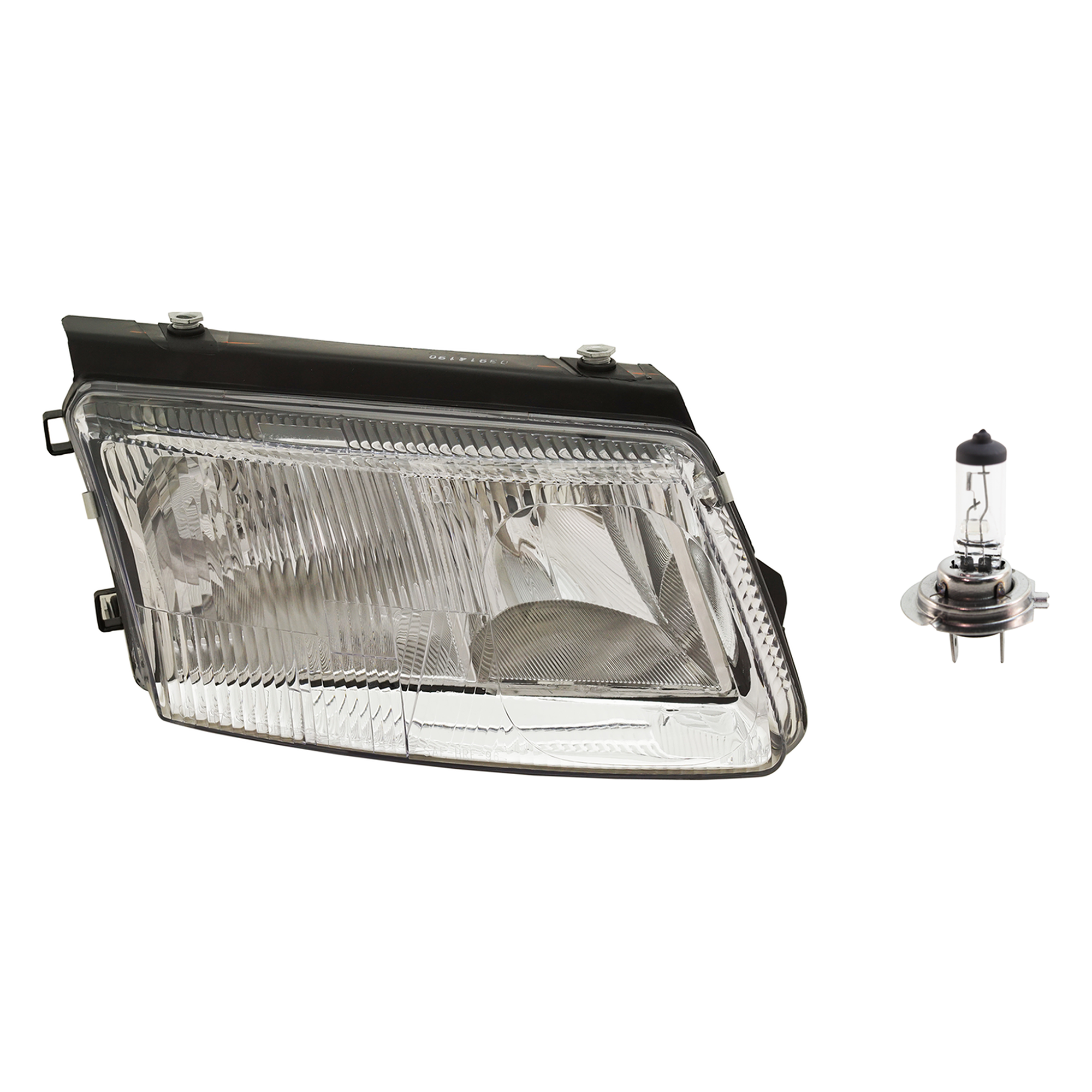 AM PASSAT 98-01 HEAD LAMP RH Assembly Halogen 2 pc Kit with Headlight Bulb SKU KIT 041423-1176
