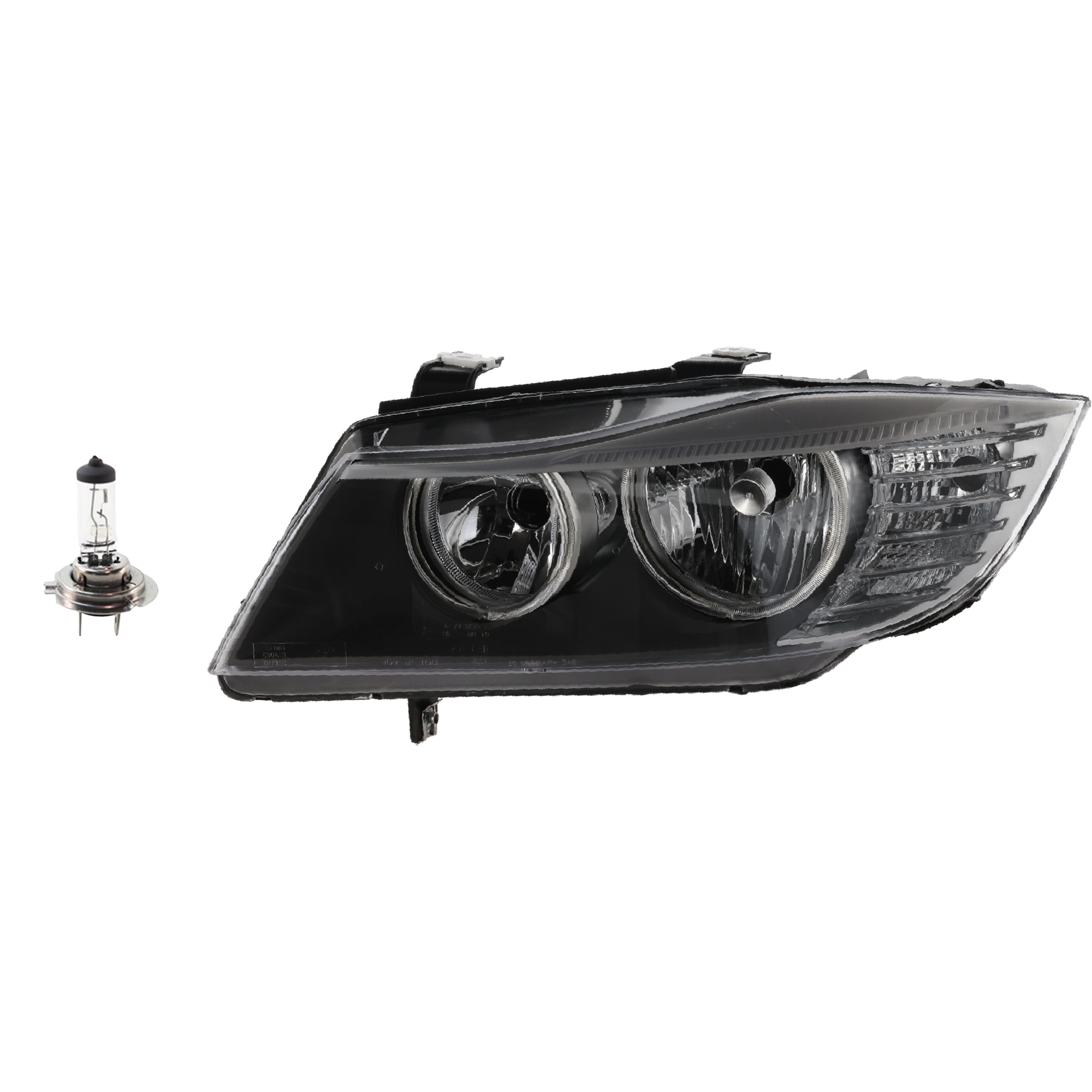 AM 3 SERIES 09-12 HEAD LAMP LH Assembly Halogen 2 pc Kit with Headlight Bulb SKU KIT 041423-1191