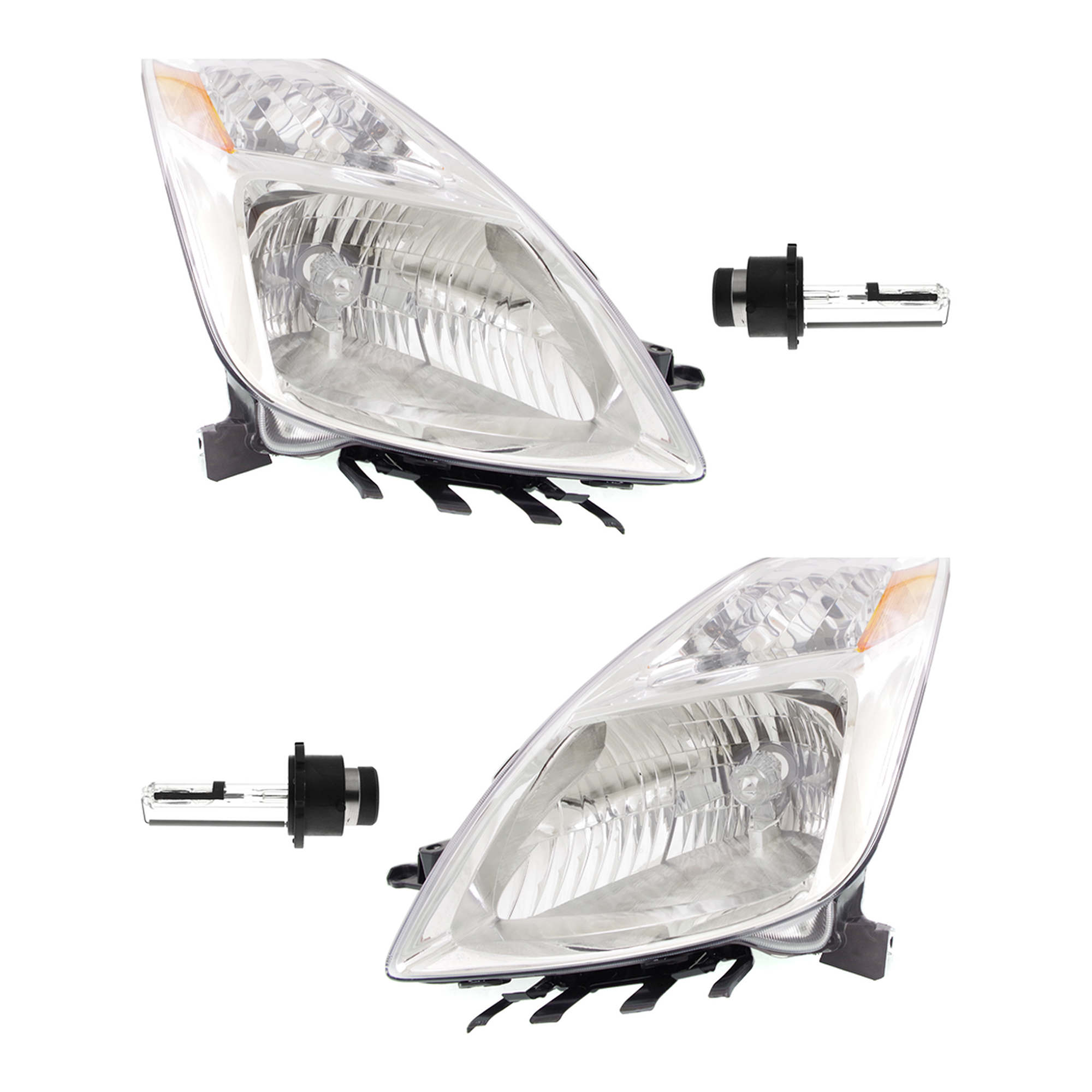 AM PRIUS 04-05 HEAD LAMP RH AND LH Assembly HID Xenon With HID Kit 4 pc Kit with Headlight Bulb SKU KIT 041423-173 OEM 8114547110 PFM 8118547110 PFM