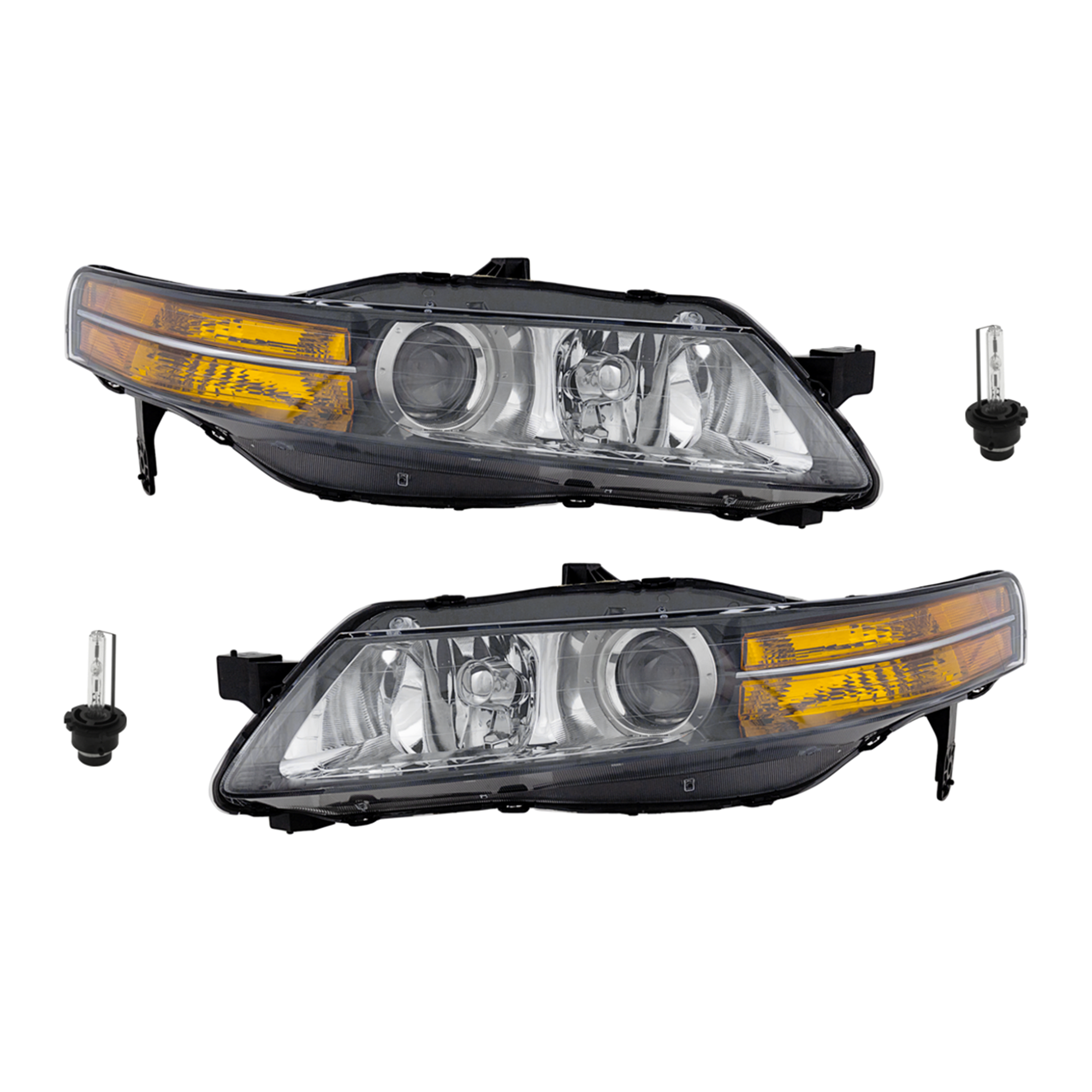 AM TL 04-05 HEAD LAMP RH AND LH Assembly HID Xenon With HID Kit 4 pc Kit with Headlight Bulb SKU KIT 041423-239