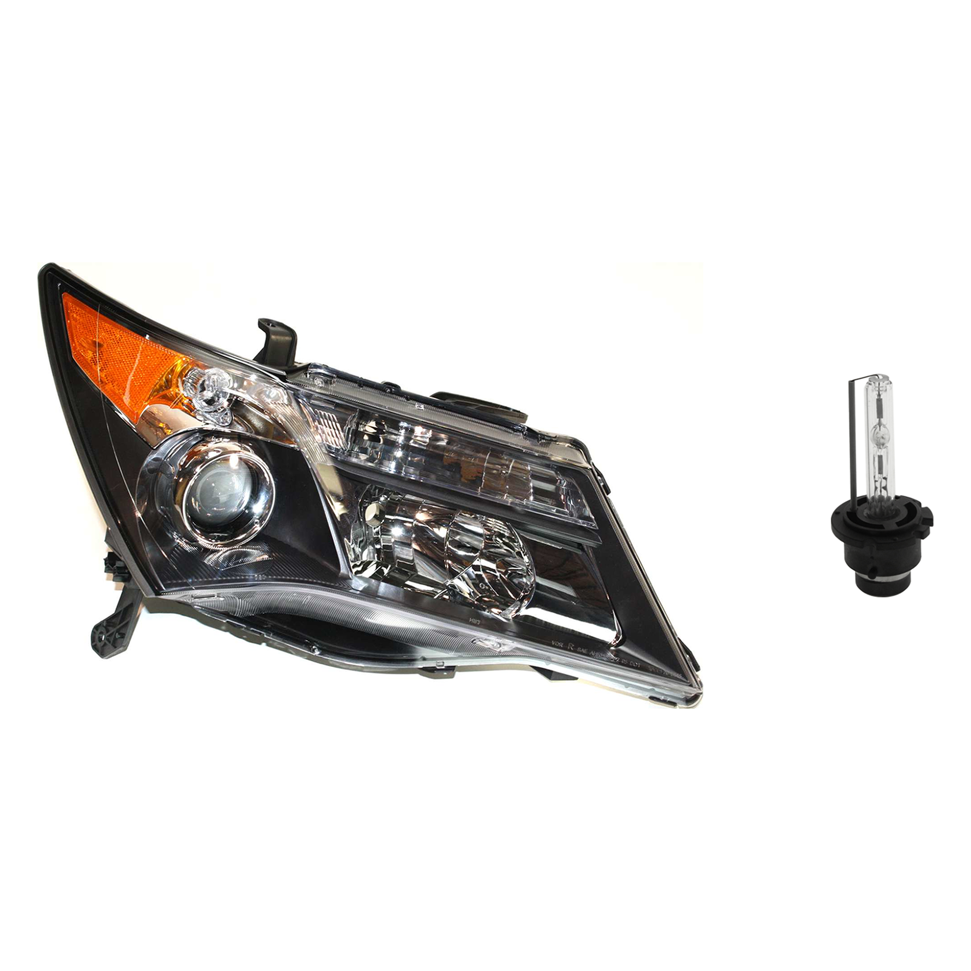 AM MDX 07-09 HEAD LAMP RH Assembly HID Xenon with HID Kit 2 pc Kit with Headlight Bulb SKU KIT 041423-376