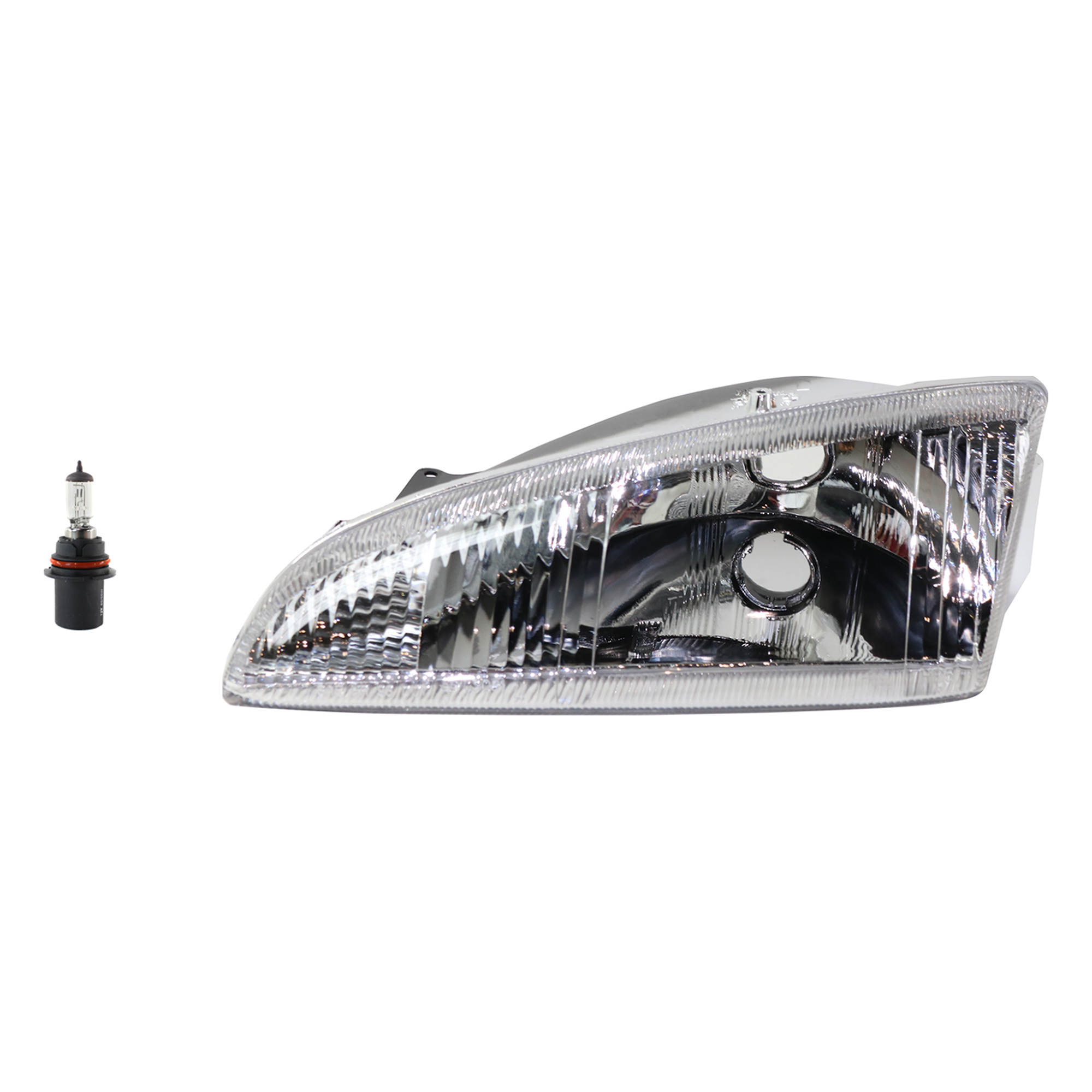 AM INTREPID 95-97 HEAD LAMP LH Assembly Halogen 2 pc Kit with Headlight Bulb SKU KIT 041423-418 Partslink CH2502107 OEM 4778257-4746453