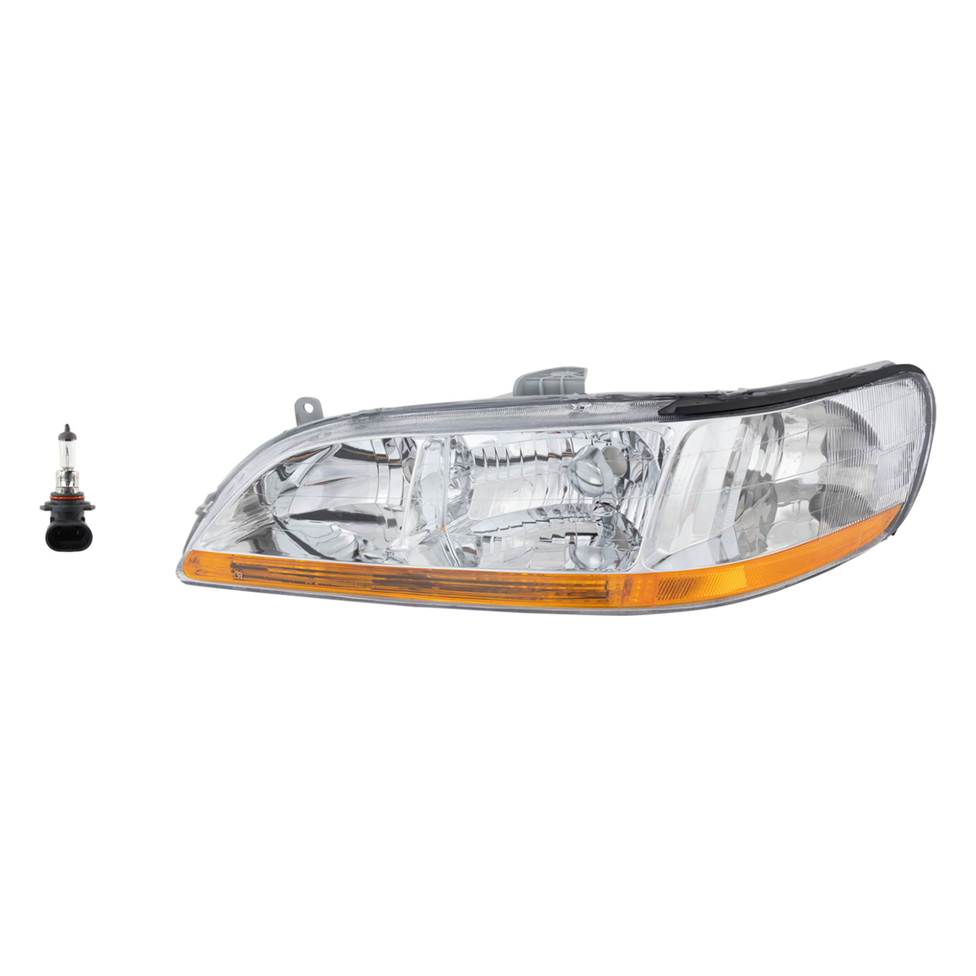 AM ACCORD 98-00 HEAD LAMP LH Assembly Halogen 2 pc Kit with Headlight Bulb SKU KIT 041423-457 Partslink HO2502111 OEM 33151S84A01 H83155101