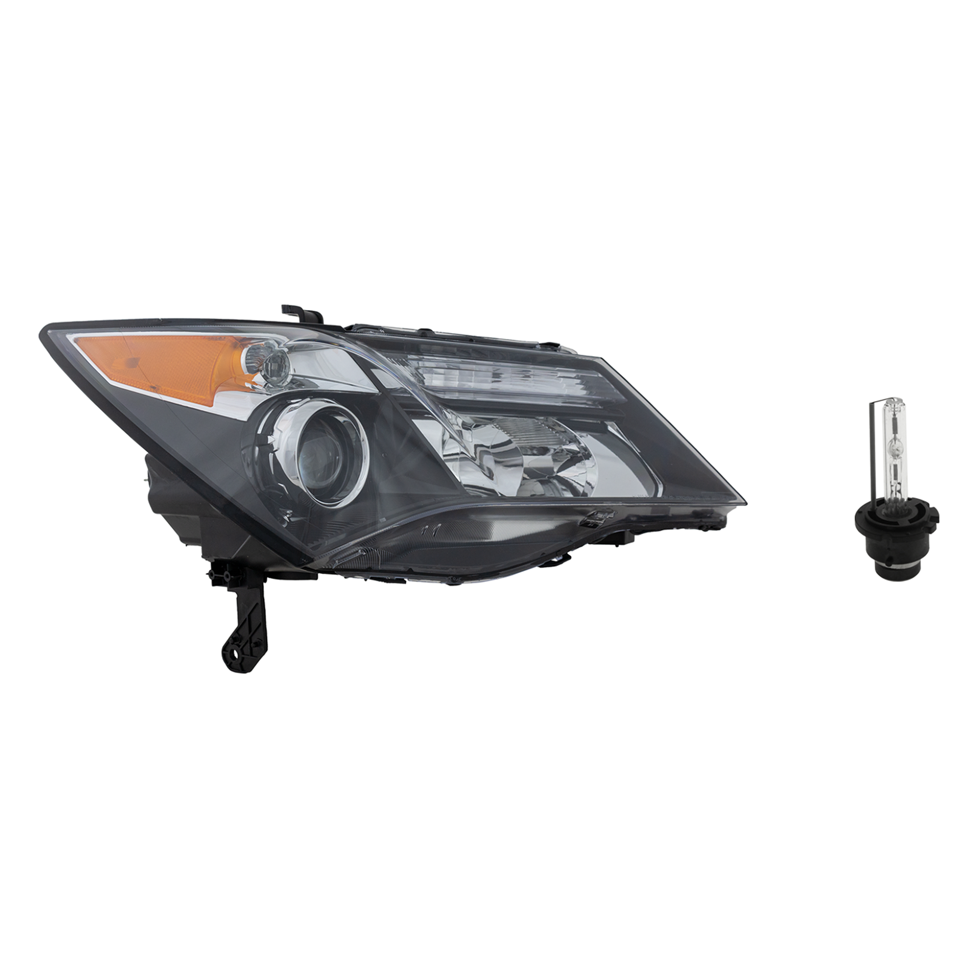 AM MDX 10-11 HEAD LAMP RH Assembly HID Xenon with HID Kit 2 pc Kit with Headlight Bulb SKU KIT 041423-475